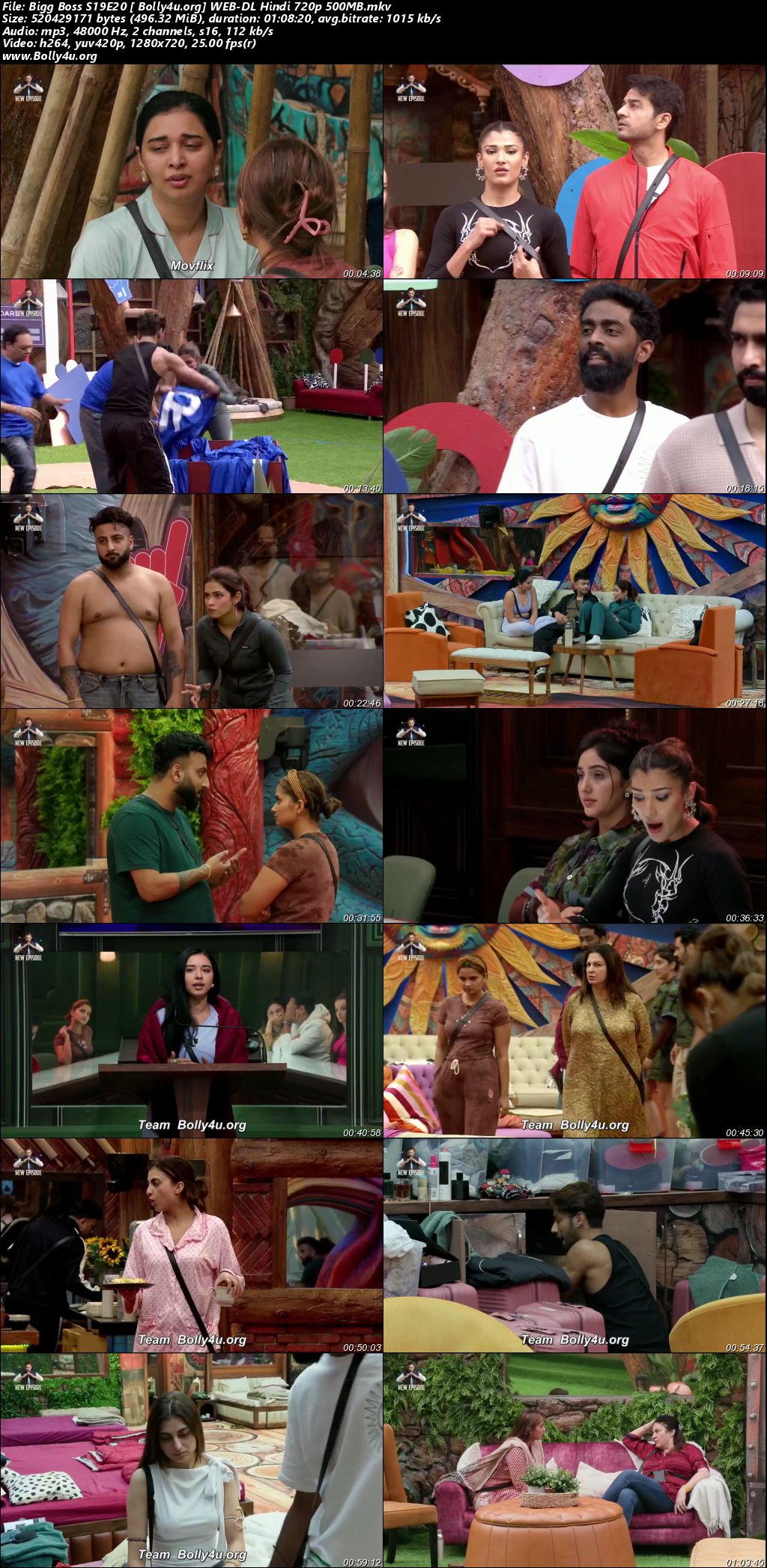 Bigg Boss 2025 WEB-DL Hindi S19EP20 Download 720p 480p