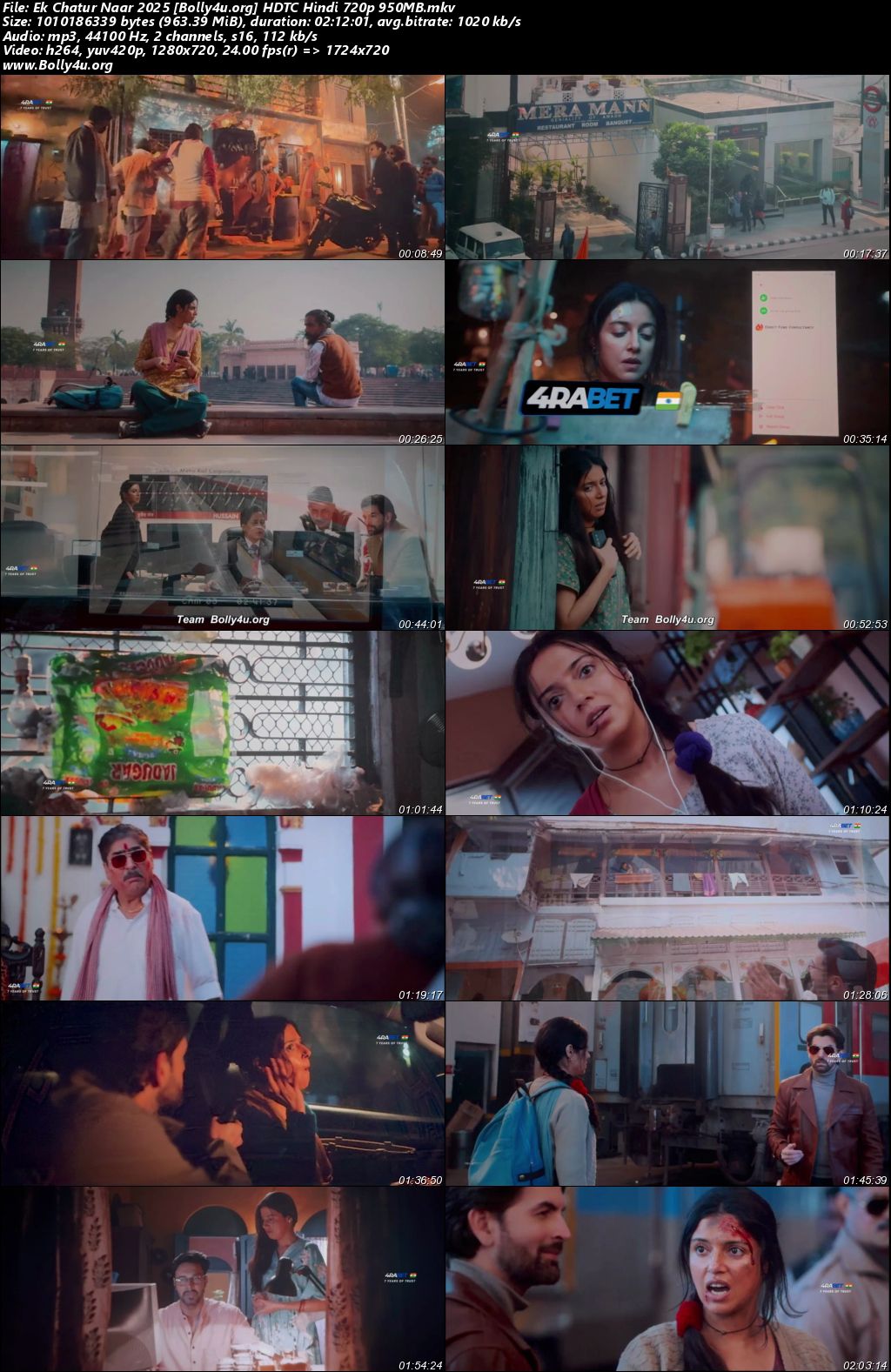 Ek Chatur Naar 2025 HDTC Hindi Full Movie Download 1080p 720p 480p