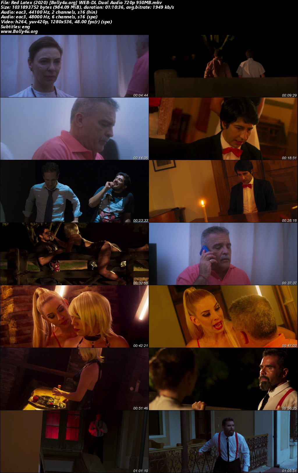 Red Latex 2020 WEB-DL Hindi Dual Audio Full Movie Download 720p 480p