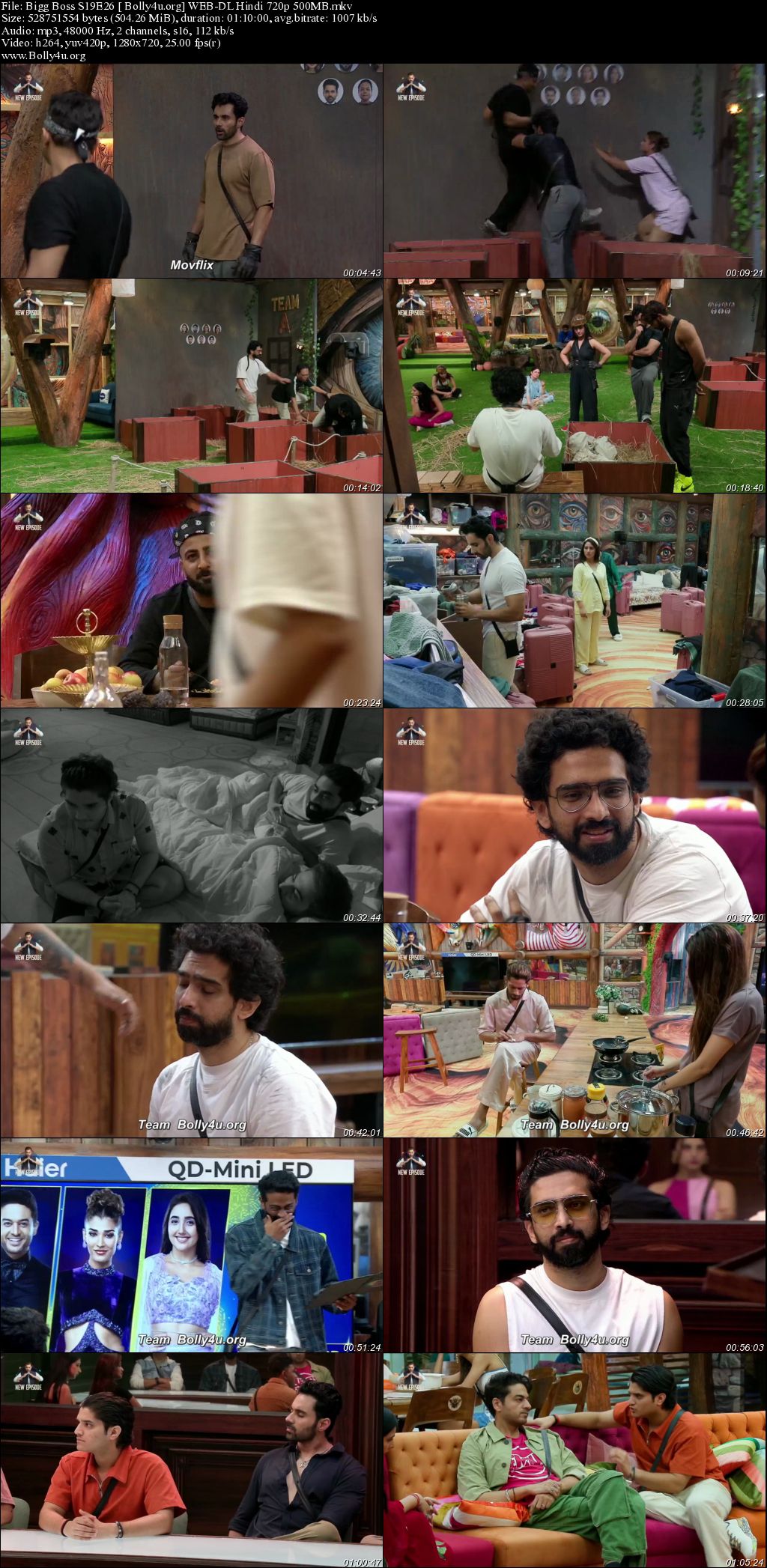 Bigg Boss 2025 WEB-DL Hindi S19EP26 Download 720p 480p