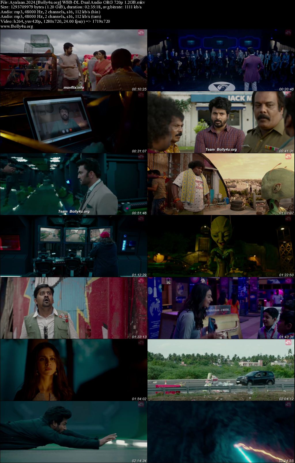 Ayalaan 2024 WEB-DL UNCUT Hindi Dual Audio ORG Full Movie Download 1080p 720p 480p
