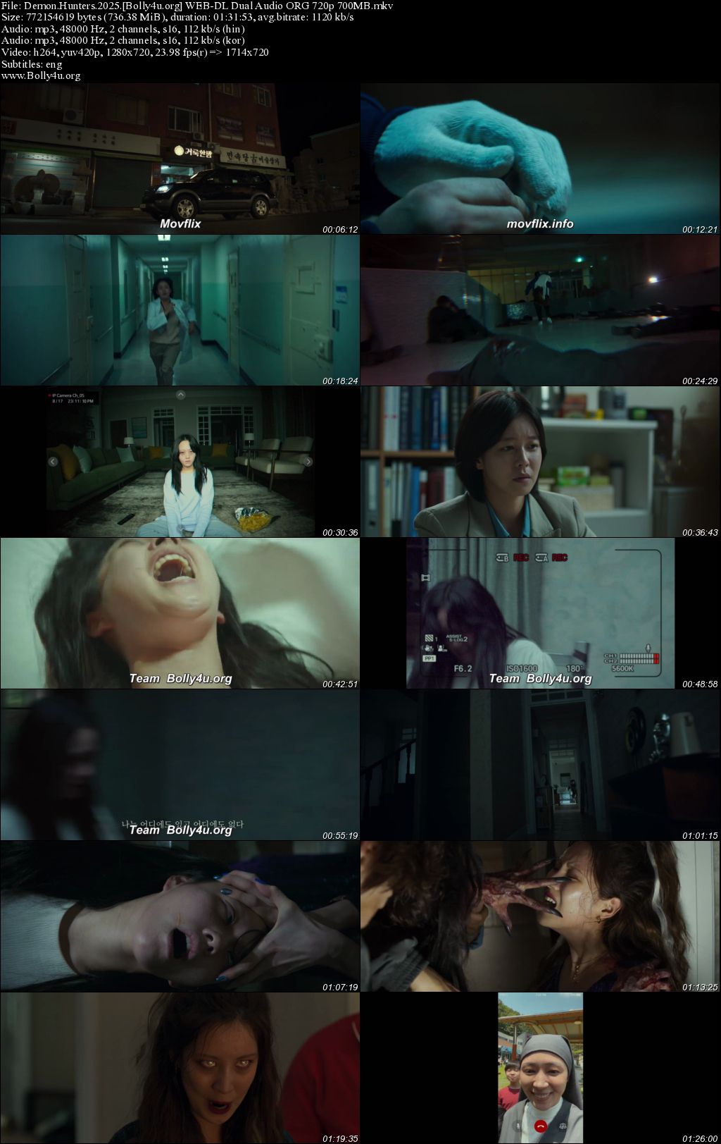 Demon Hunters 2025 WEB-DL Hindi Dual Audio ORG Full Movie Download 1080p 720p 480p