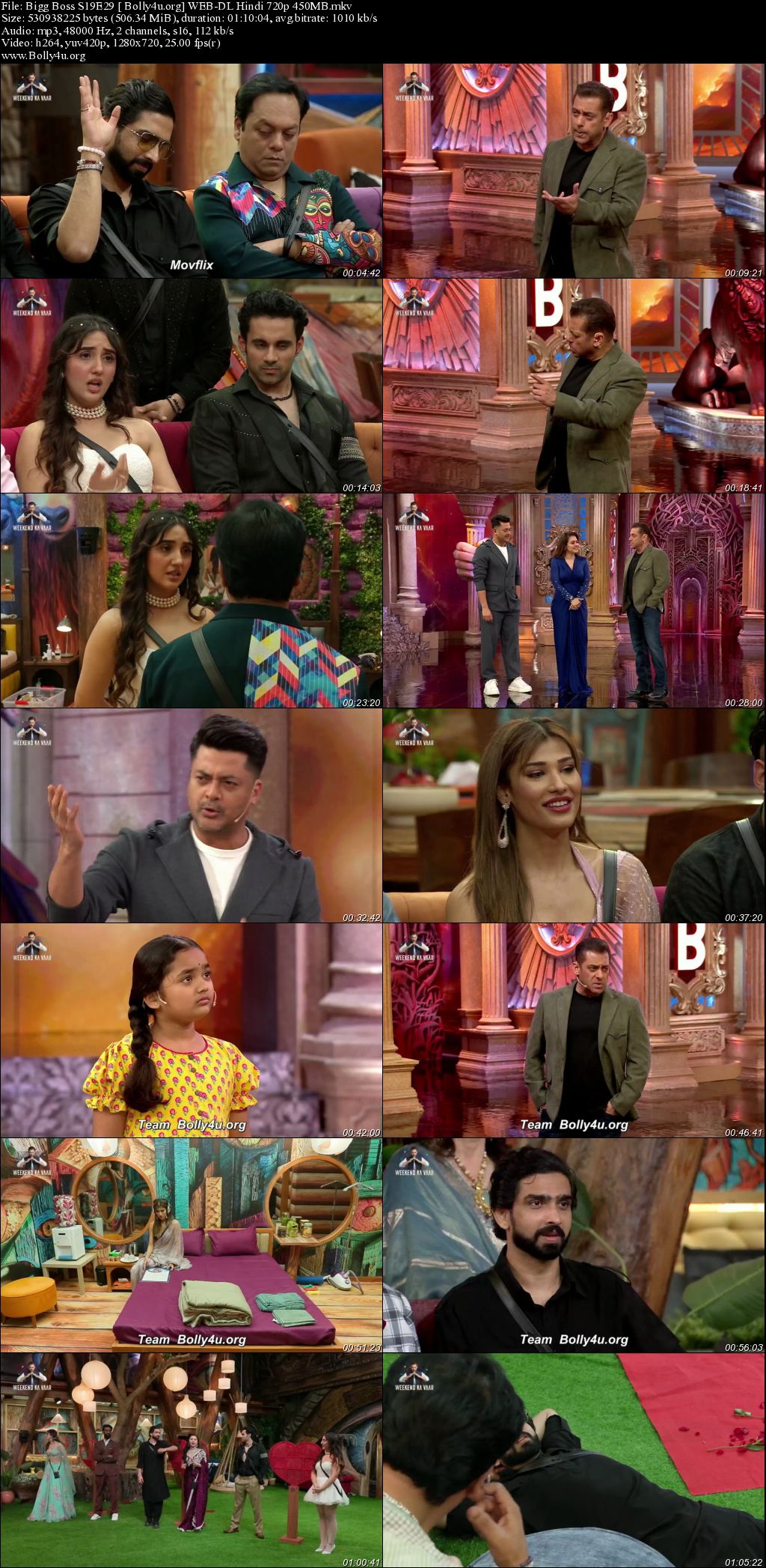 Bigg Boss 2025 WEB-DL Hindi S19EP29 Download 720p 480p
