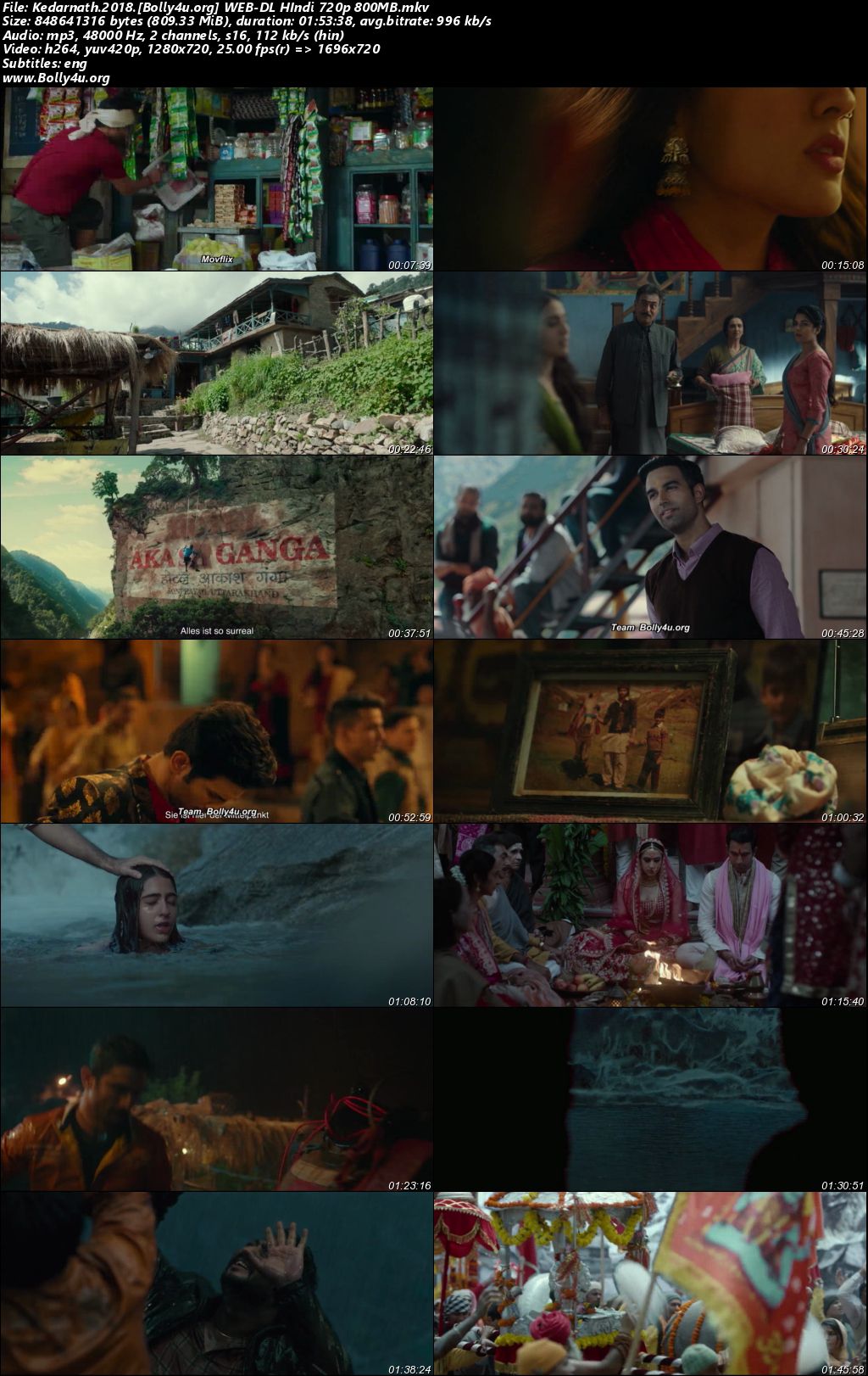Kedarnath 2018 WEB-DL Hindi Full Movie Download 1080p 720p 480p