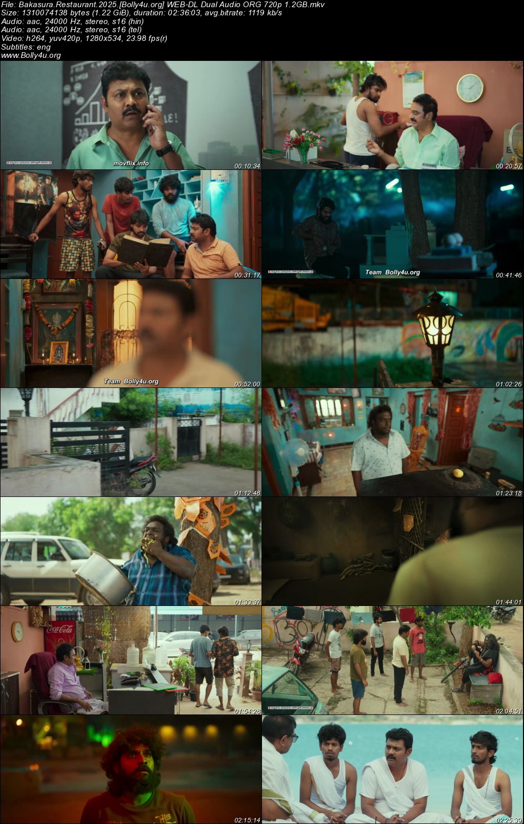 Bakasura Restaurant 2025 WEB-DL UNCUT Hindi Dual Audio ORG Full Movie Download 1080p 720p 480p