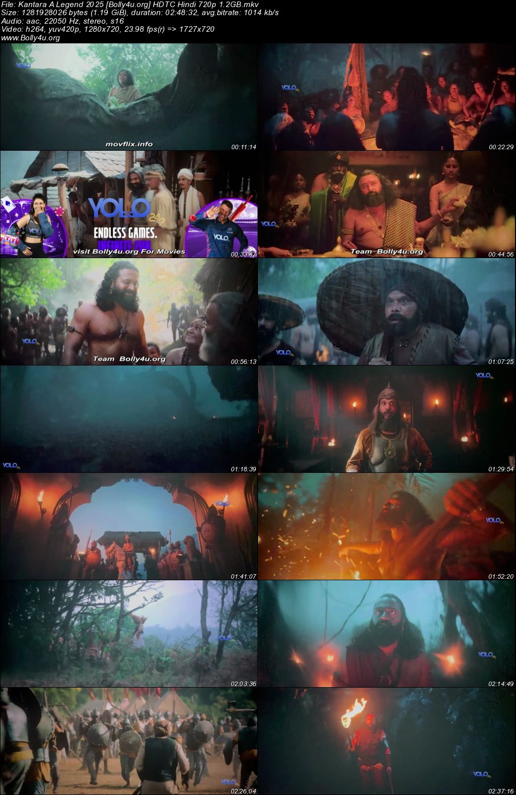 Kantara A Legend 2025 HDTC Hindi Full Movie Download 1080p 720p 480p