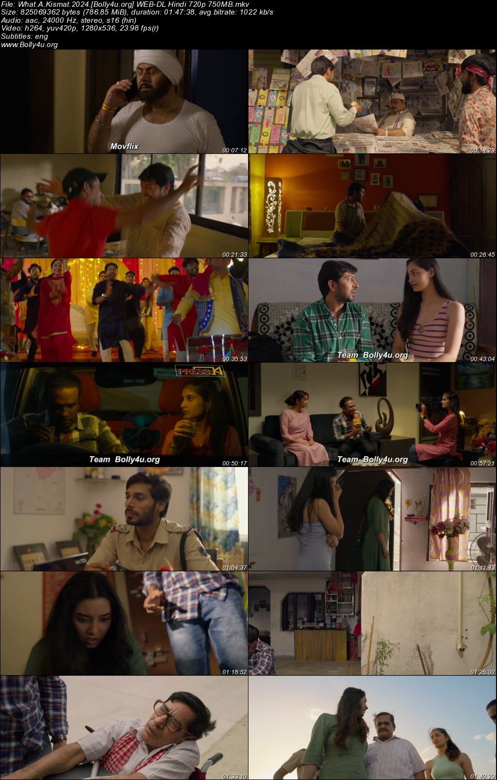 What A Kismat 2024 WEB-DL Hindi Full Movie Download 1080p 720p 480p