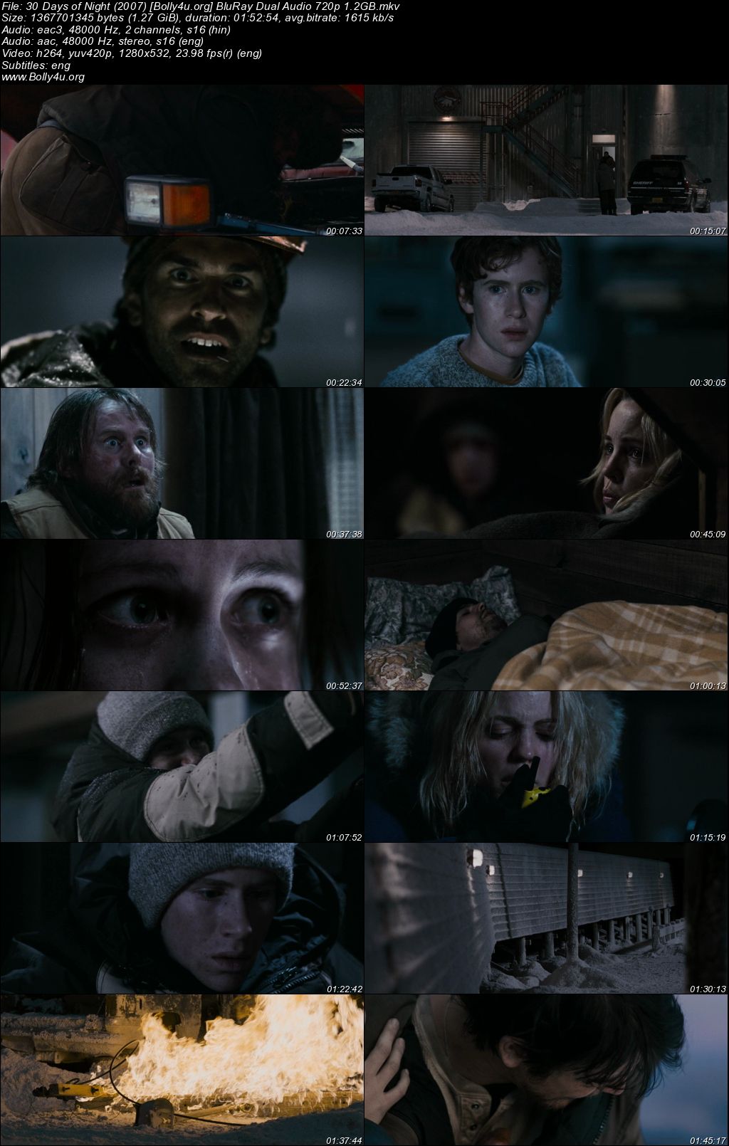 30 Days of Night 2007 BluRay Hindi Dual Audio Full Movie Download 720p 480p