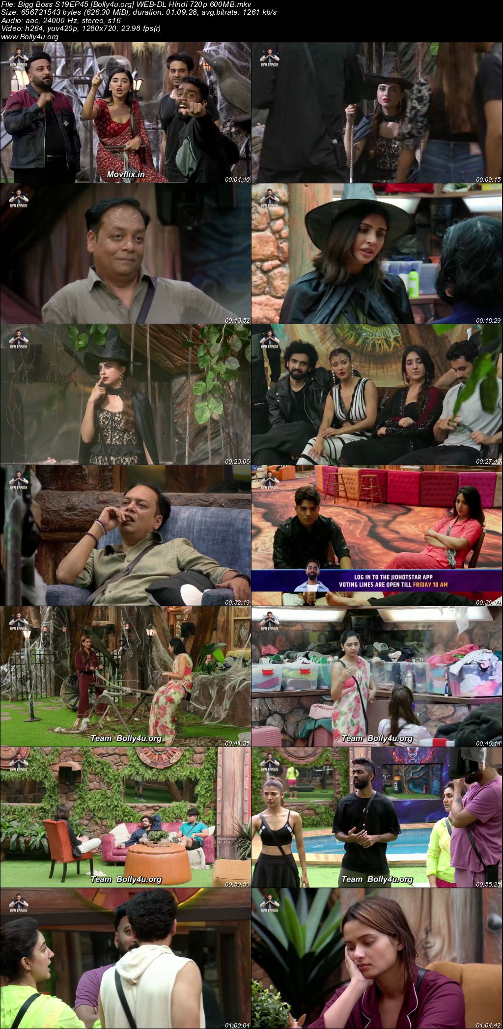 Bigg Boss 2025 WEB-DL Hindi S19EP45 Download 720p 480p