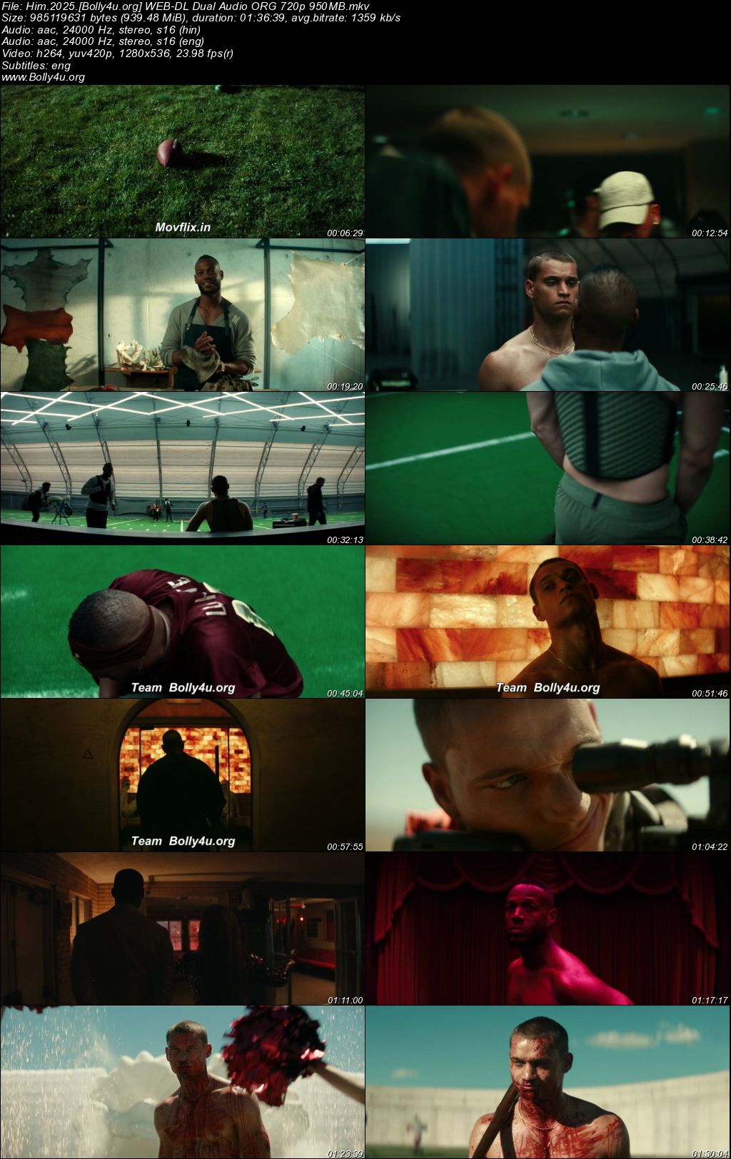 Him 2025 WEB-DL Hindi Dual Audio ORG Full Movie Download 1080p 720p 480p