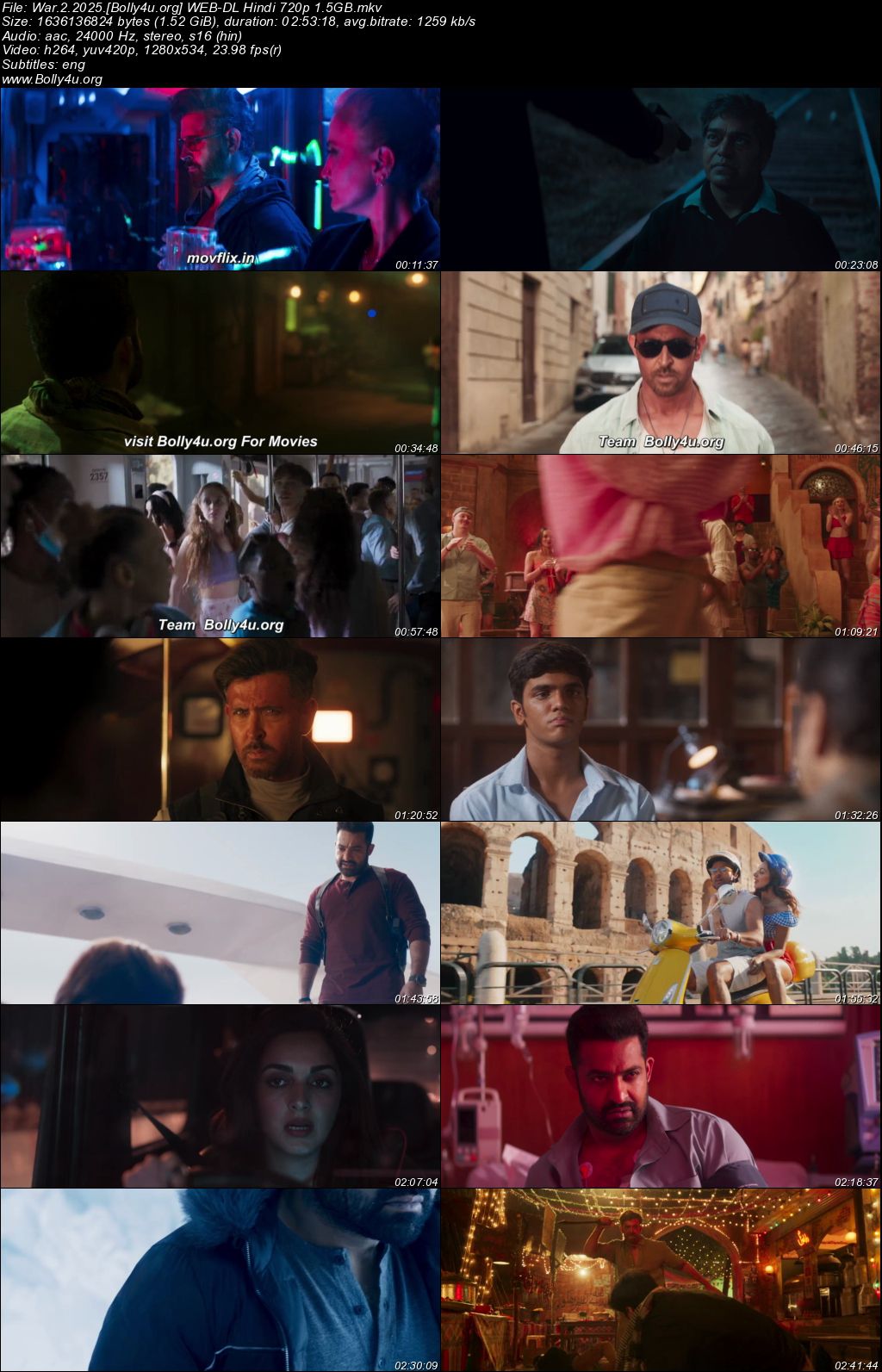 War 2 2025 WEB-DL Hindi Full Movie Download 1080p 720p 480p