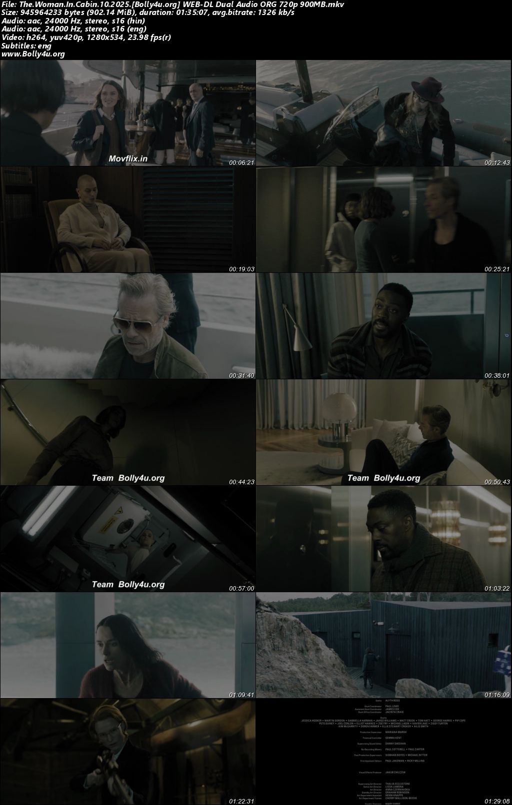 The Woman In Cabin 10 2025 WEB-DL Hindi Dual Audio ORG Full Movie Download 1080p 720p 480p