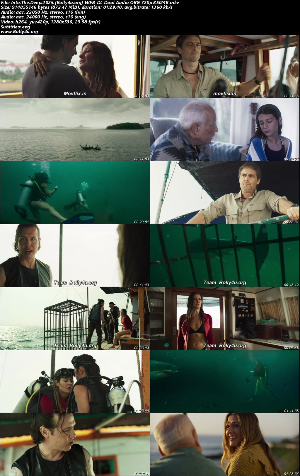 Into The Deep 2025 WEB-DL Hindi Dual Audio ORG Full Movie Download 1080p 720p 480p