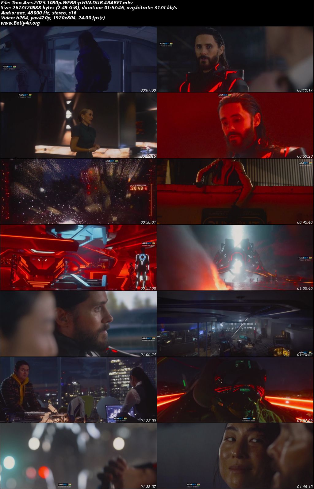 Tron Ares 2025 HDRIp Hindi Dual Audio Full Movie Download 1080p 720p 480p