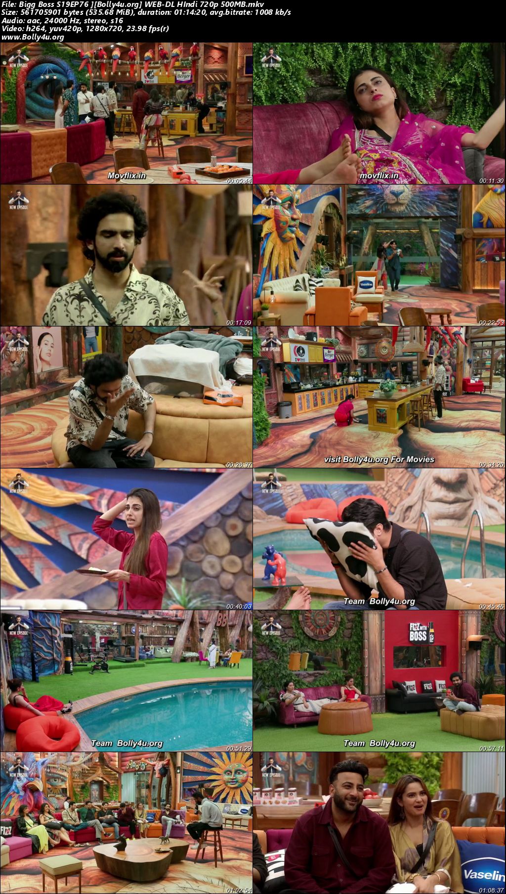 Bigg Boss 2025 WEB-DL Hindi S19EP76 Download 720p 480p