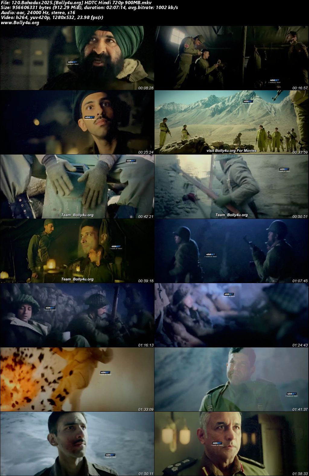 120 Bahadur 2025 HDTC Hindi Full Movie Download 1080p 720p 480p