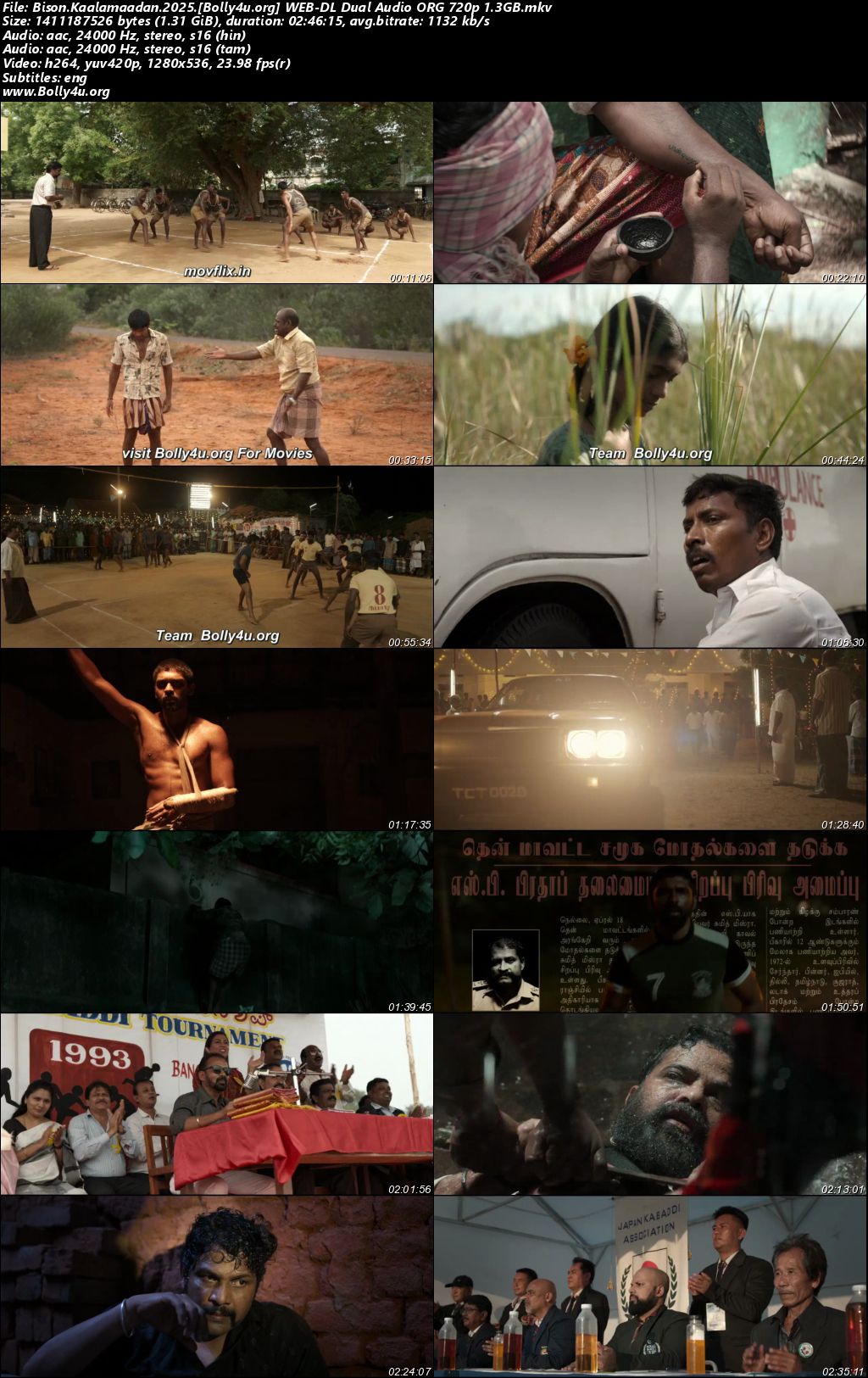 Bison Kaalamaadan 2025 WEB-DL UNCUT Hindi Dual Audio ORG Full Movie Download 1080p 720p 480p