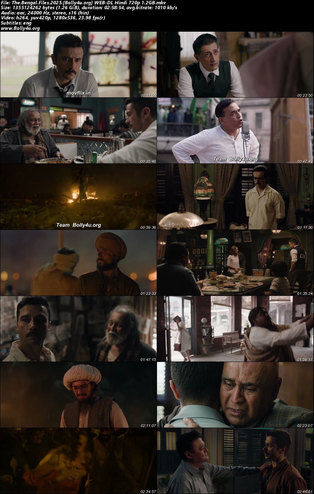 The Bengal Files 2025 WEB-DL Hindi Full Movie Download 1080p 720p 480p
