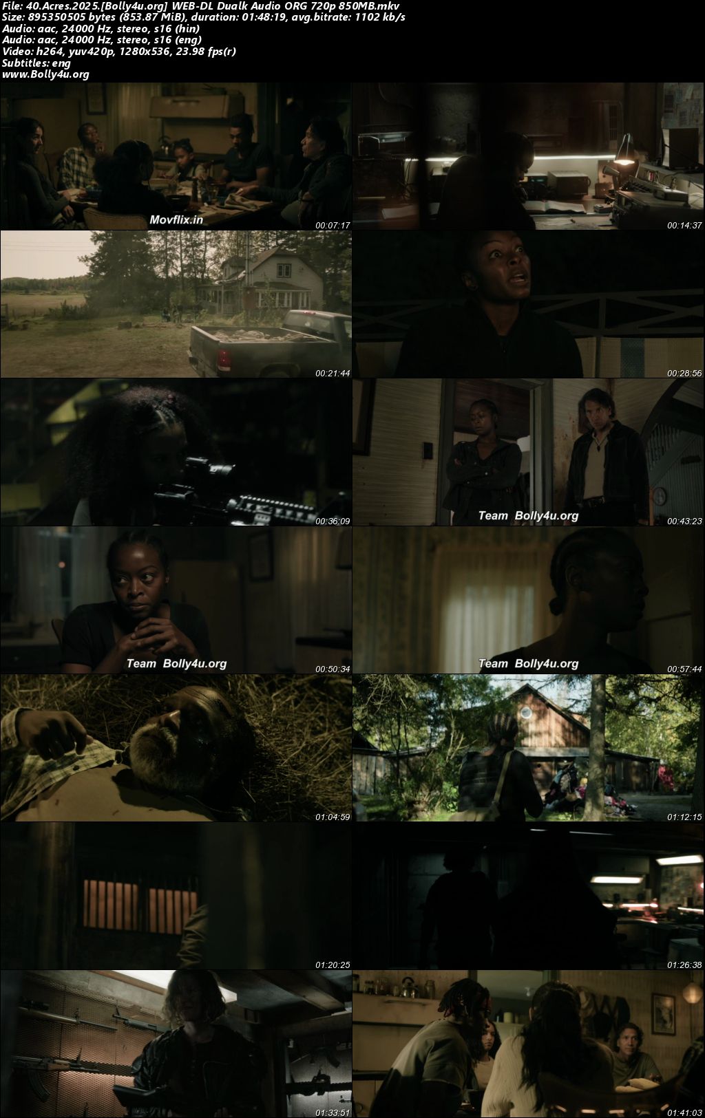 40 Acres 2025 WEB-DL Hindi Dual Audio ORG Full Movie Download 1080p 720p 480p