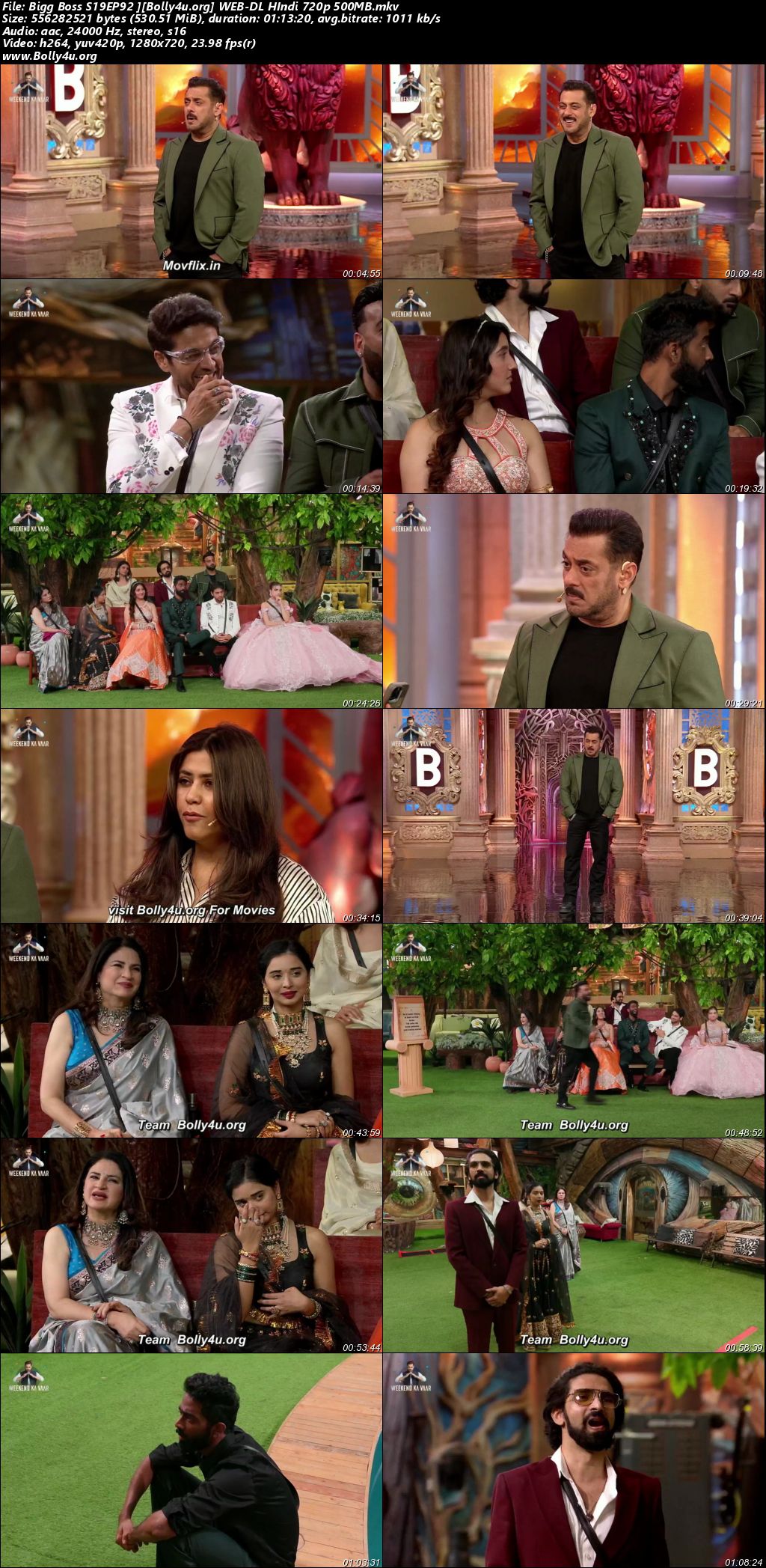 Bigg Boss 2025 WEB-DL Hindi S19EP92 Download 720p 480p