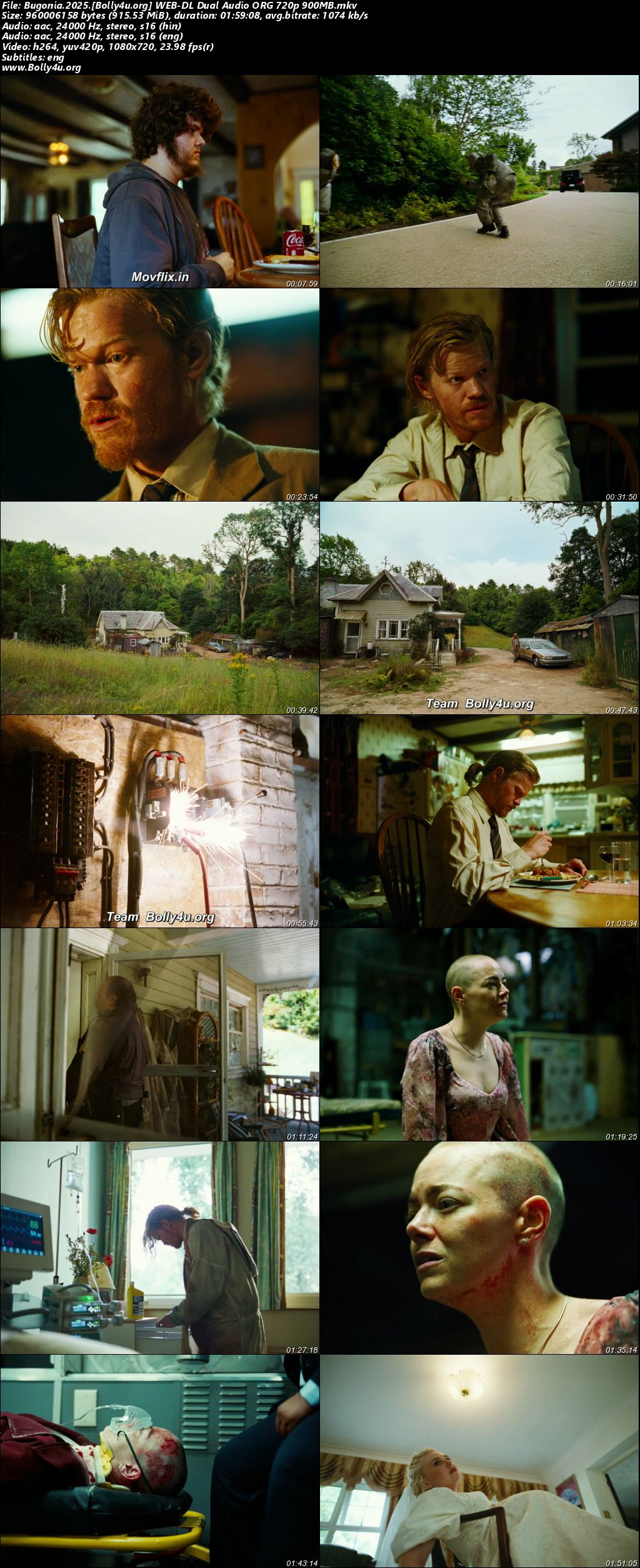 Bugonia 2025 WEB-DL Hindi Dual Audio ORG Full Movie Download 1080p 720p 480p