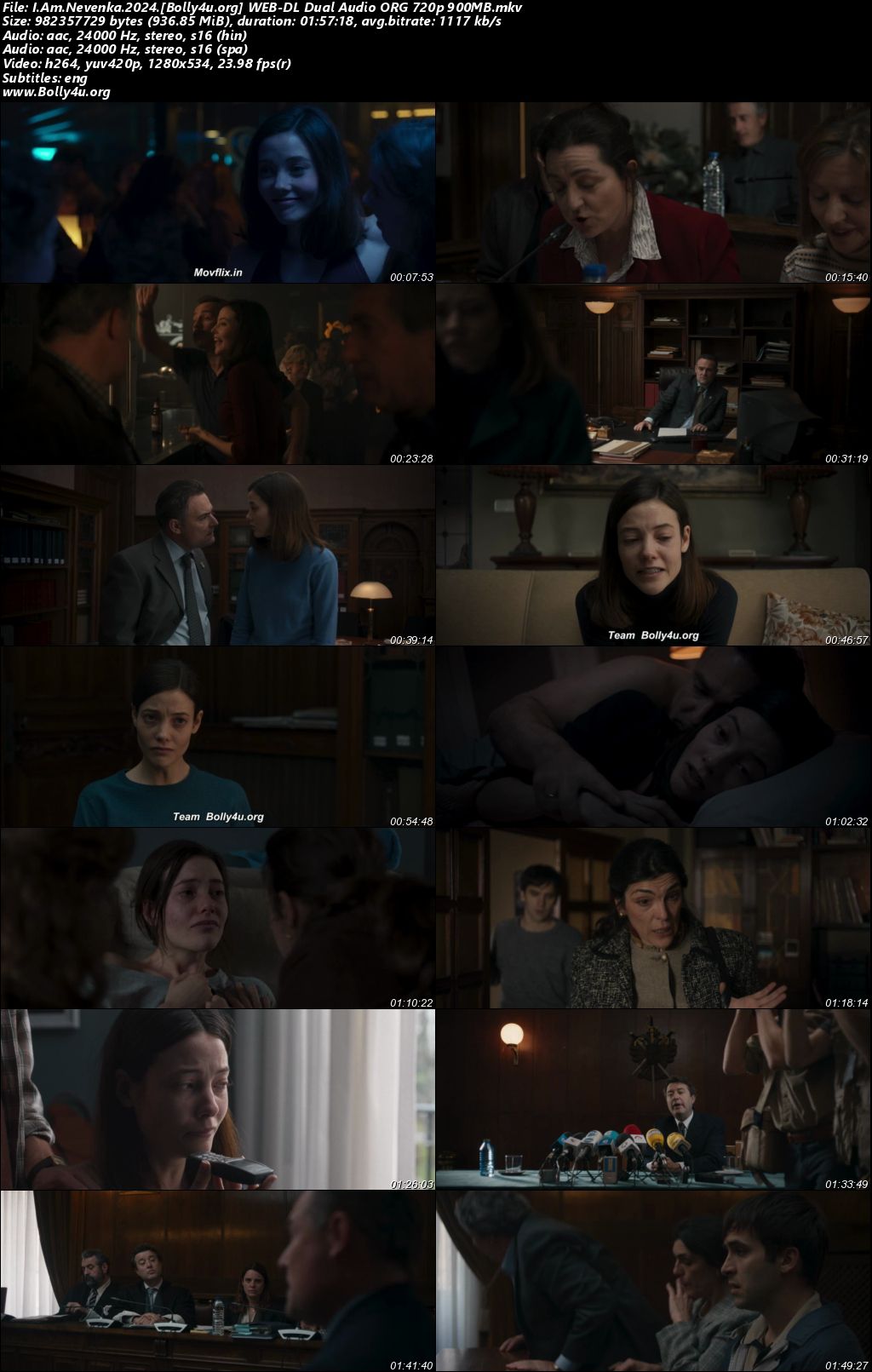 I Am Nevenka 2024 WEB-DL Hindi Dual Audio ORG Full Movie Download 1080p 720p 480p