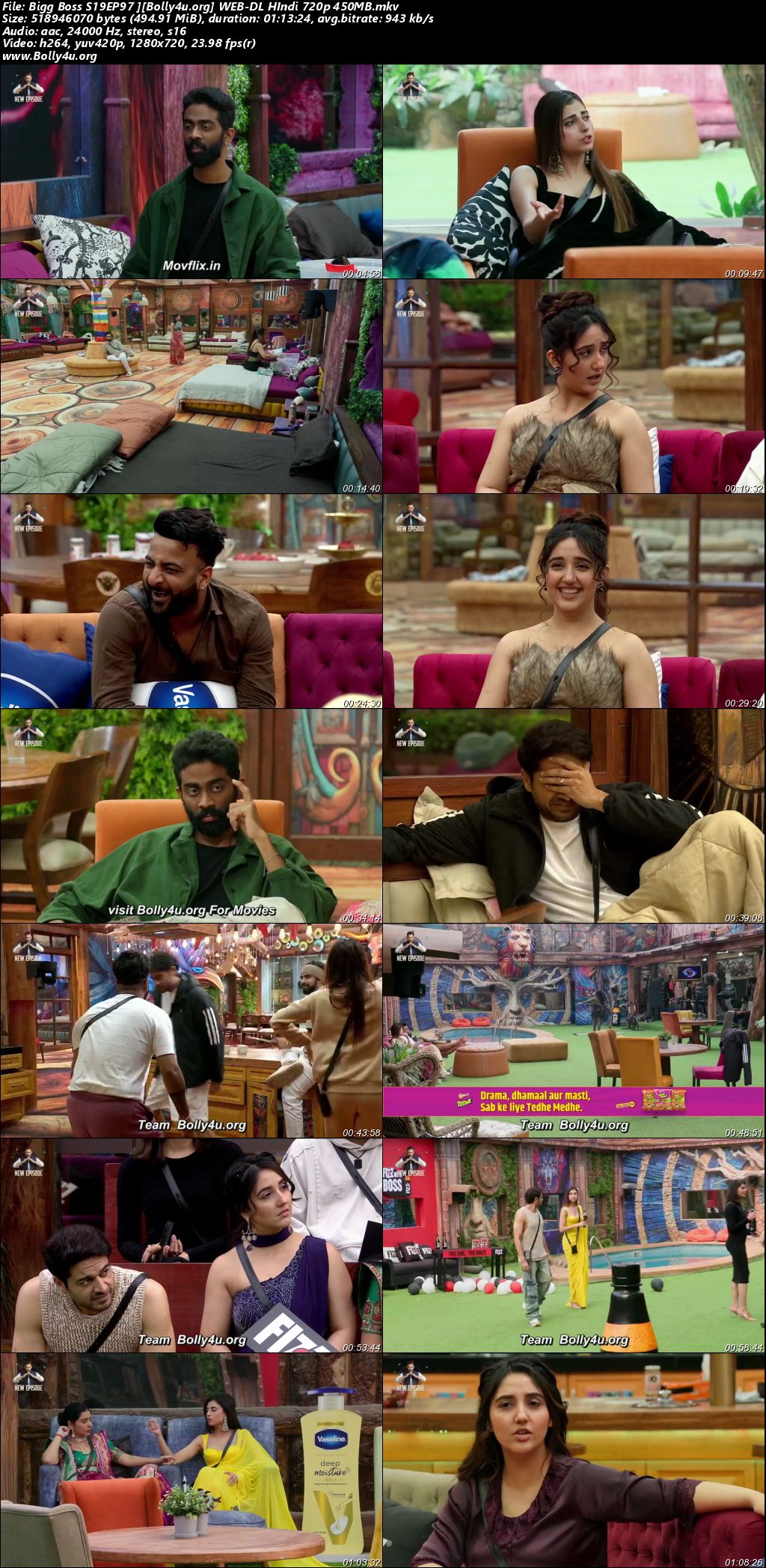 Bigg Boss 2025 WEB-DL Hindi S19EP97 Download 720p 480p