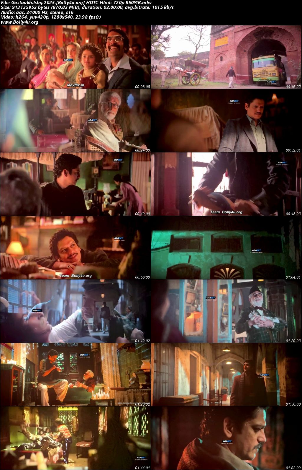 Gustaakh Ishq 2025 HDTC Hindi Full Movie Download 1080p 720p 480p