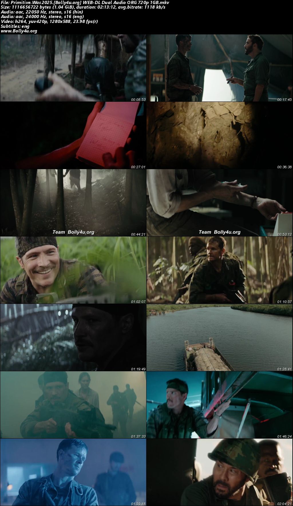 Primitive War 2025 WEB-DL Hindi Dual Audio ORG Full Movie Download 1080p 720p 480p