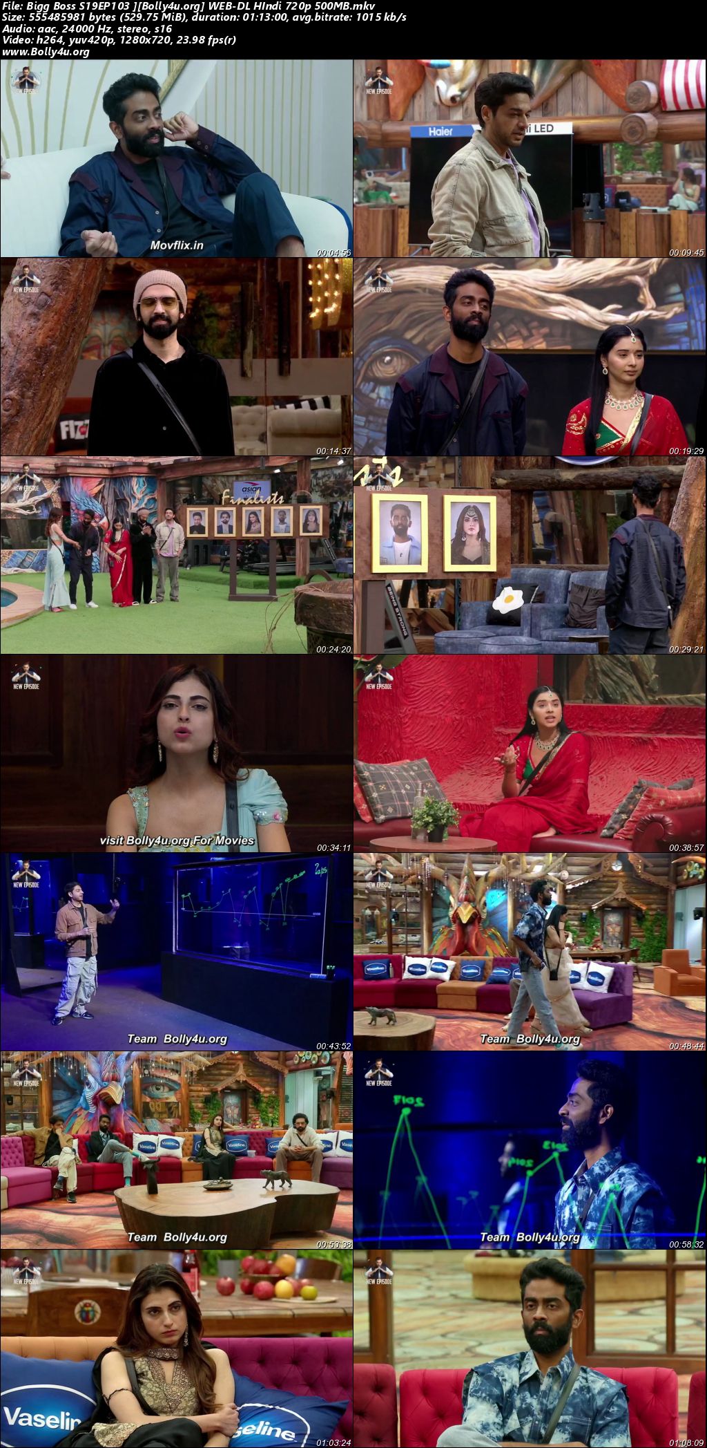 Bigg Boss 2025 WEB-DL Hindi S19EP103 Download 720p 480p