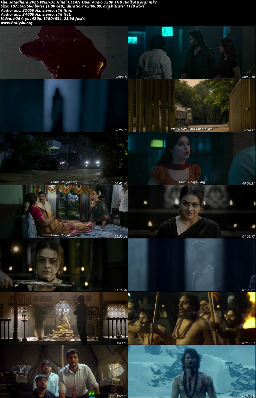 Jatadhara 2025 WEB-DL Hindi CLEAN Dual Audio Full Movie Download 1080p 720p 480p