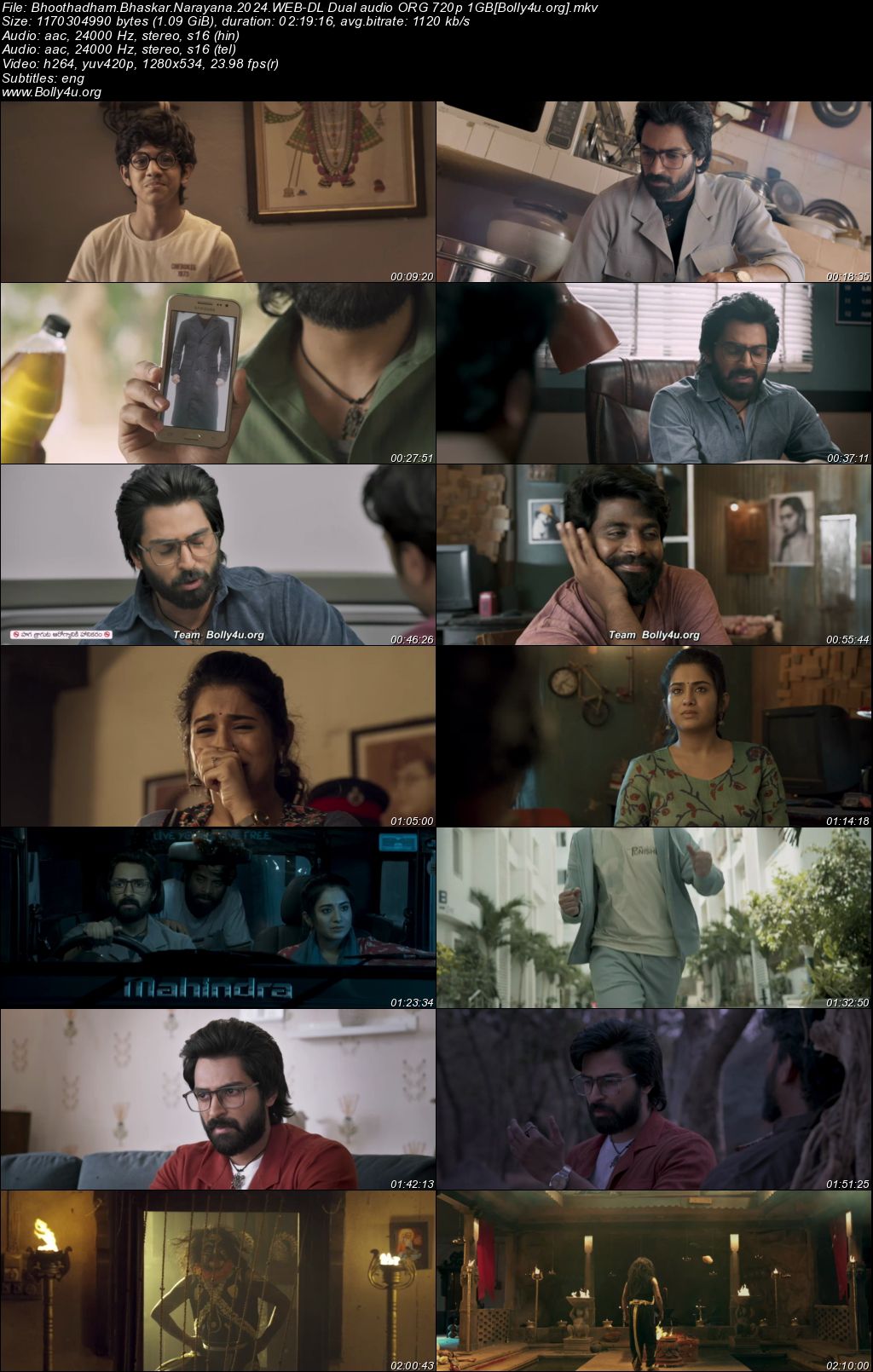 Bhoothadham Bhaskar Narayana 2024 WEB-DL UNCUT Hindi Dual Audio ORG Full Movie Download 1080p 720p 480p