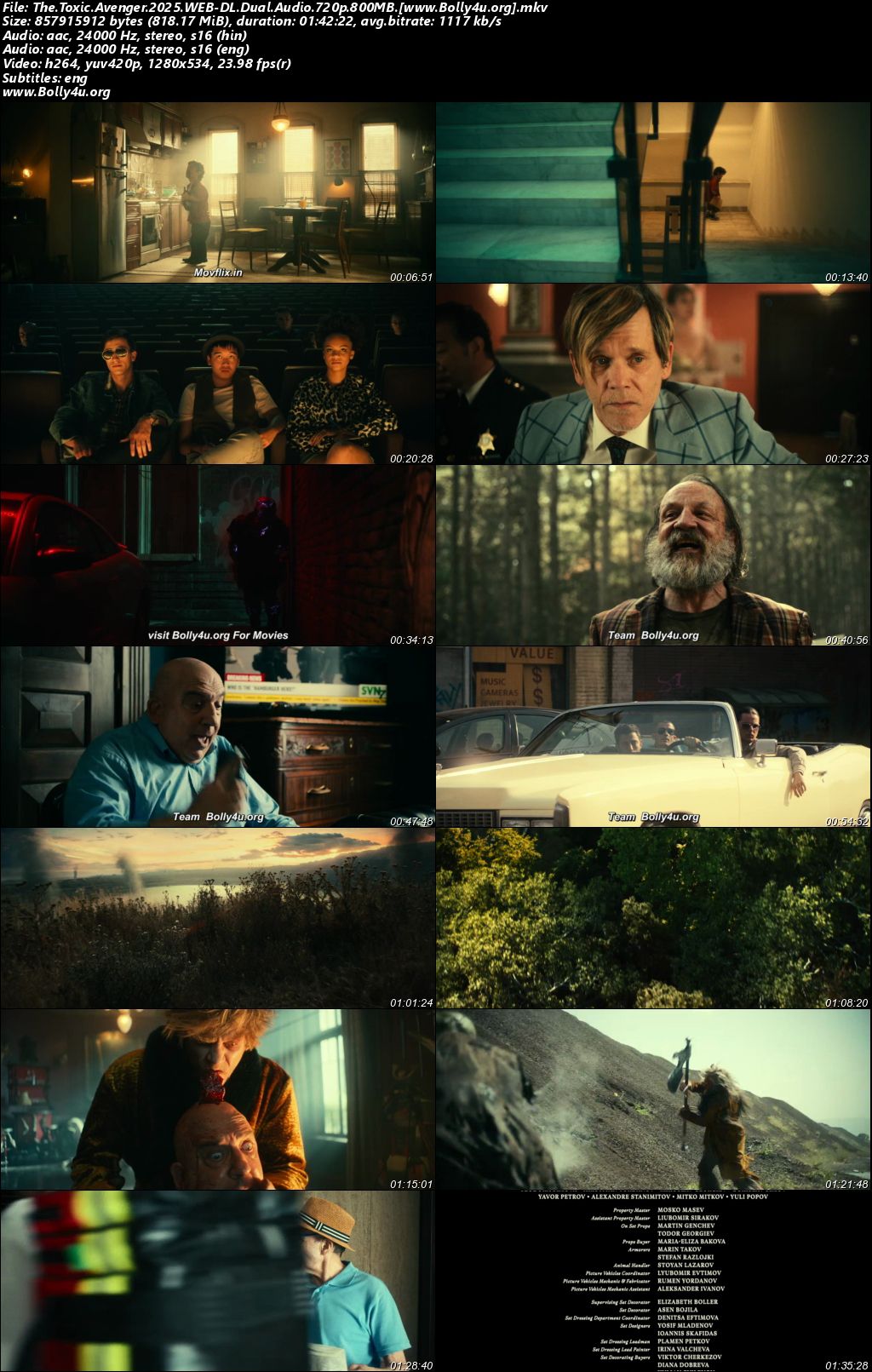 The Toxic Avenger 2025 WEB-DL Hindi Dual Audio ORG Full Movie Download 1080p 720p 480p