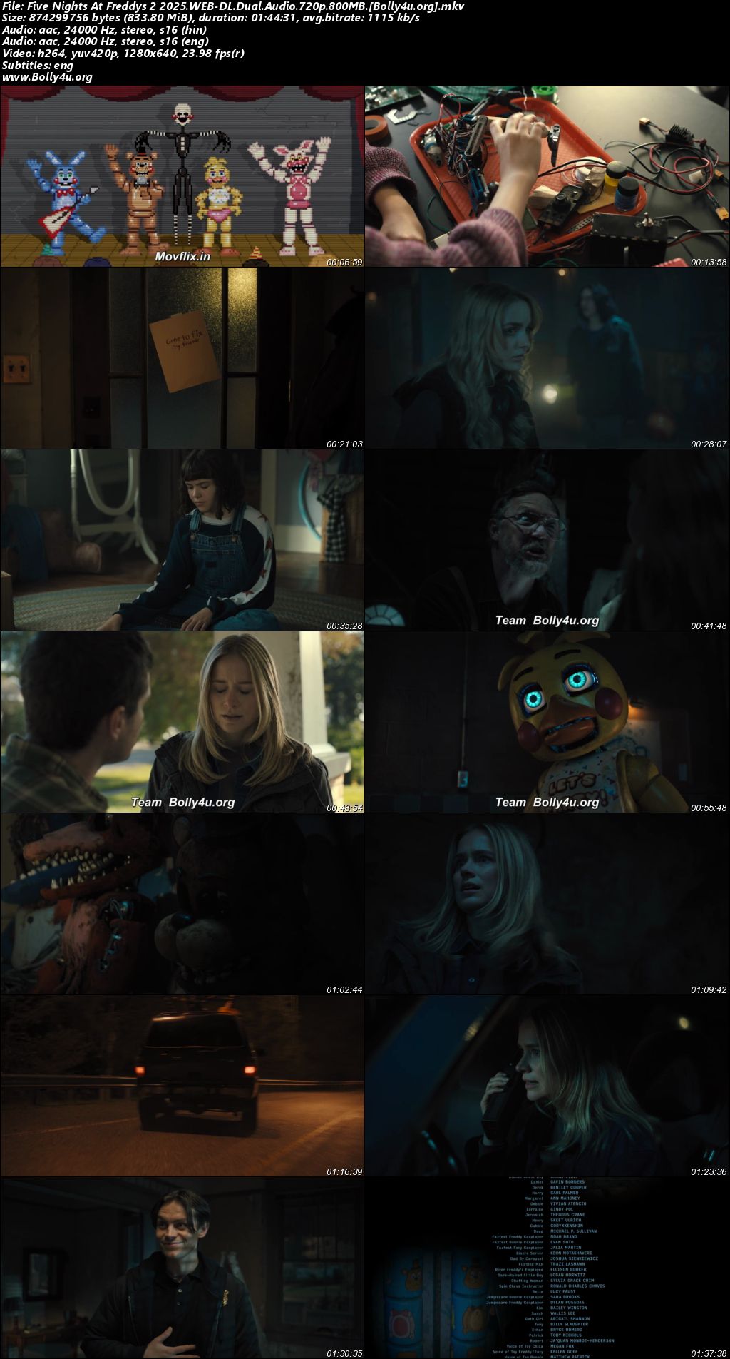 Five Nights At Freddys 2 2025 WEB-DL Hindi Dual Audio ORG Full Movie Download 1080p 720p 480p