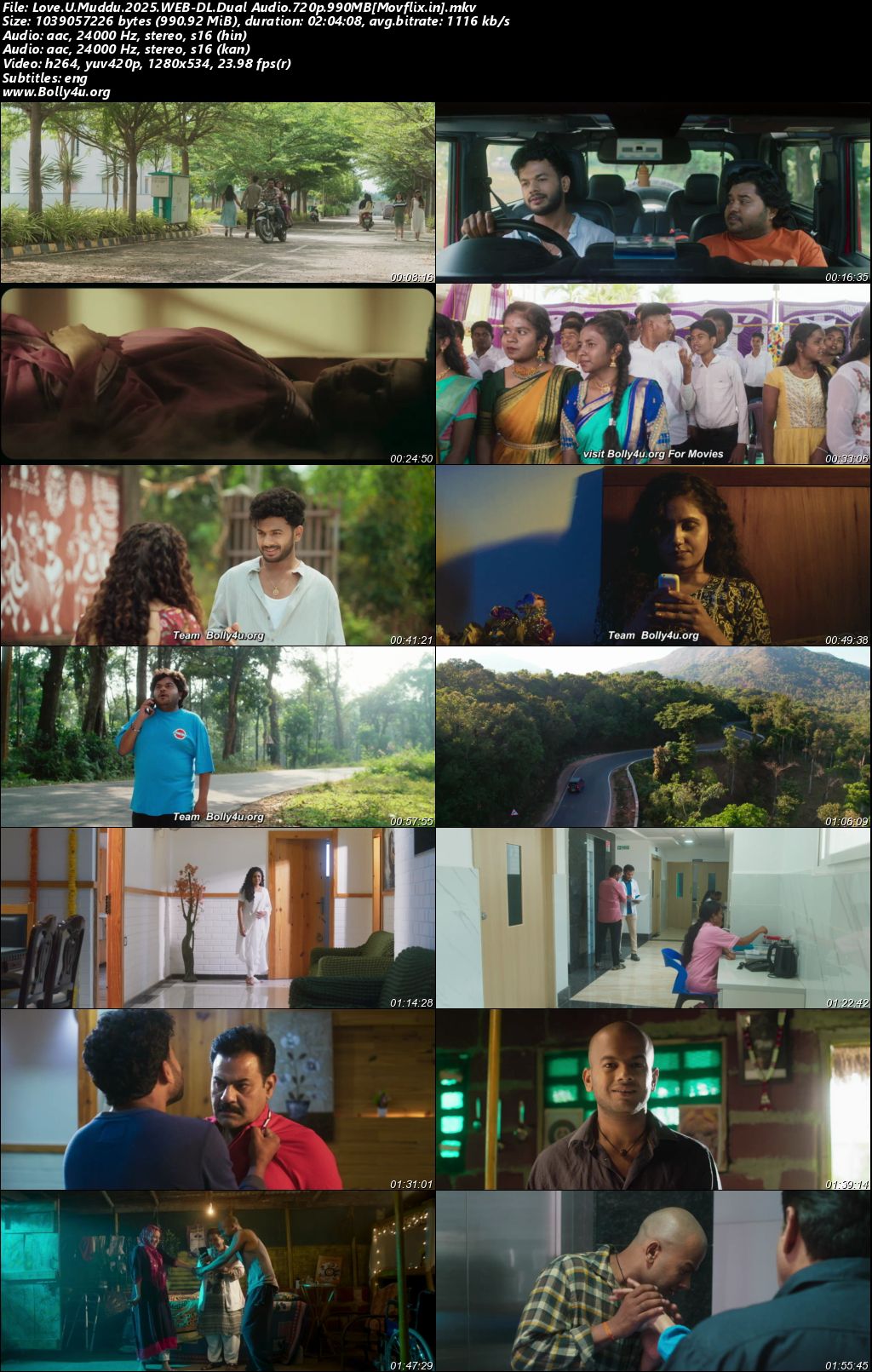 Love U Muddu 2025 WEB-DL UNCUT Hindi Dual Audio ORG Full Movie Download 1080p 720p 480p