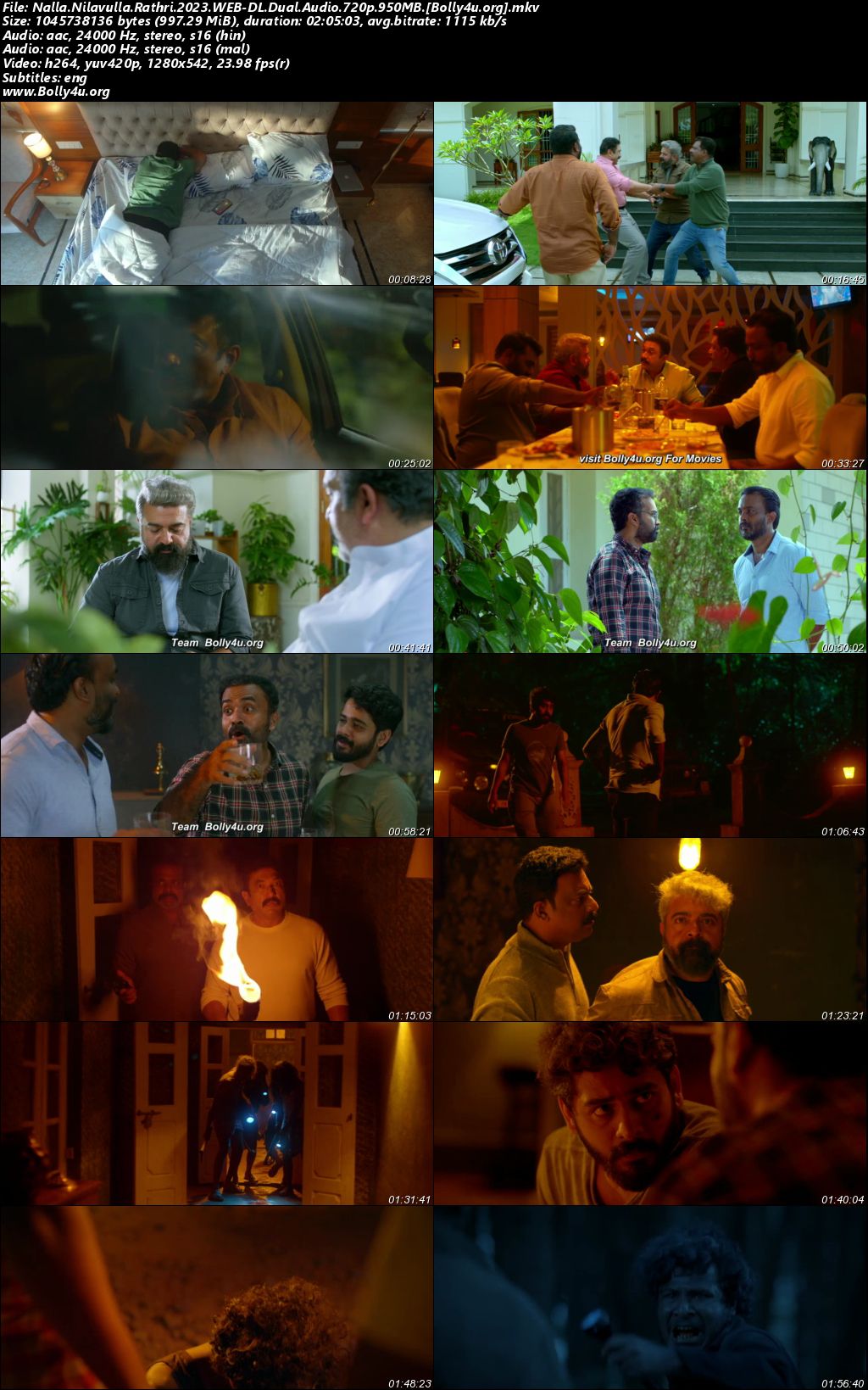 Nalla Nilavulla Rathri 2023 WEB-DL UNCUT Hindi Dual Audio ORG Full Movie Download 1080p 720p 480p