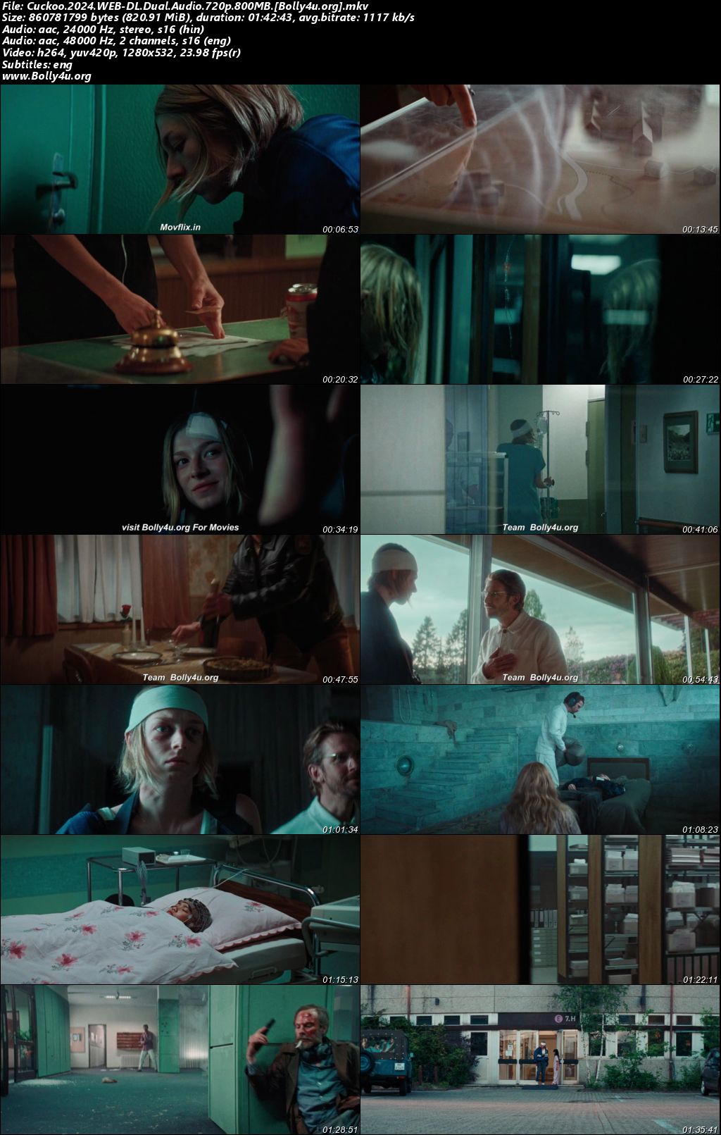 Cuckoo 2024 WEB-DL Hindi Dual Audio ORG Full Movie Download 1080p 720p 480p