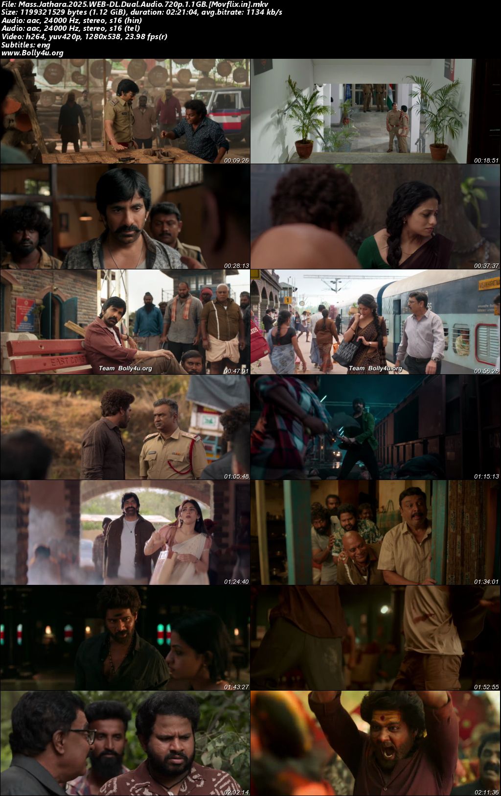 Mass Jathara 2025 WEB-DL UNCUT Hindi Dual Audio ORG Full Movie Download 1080p 720p 480p