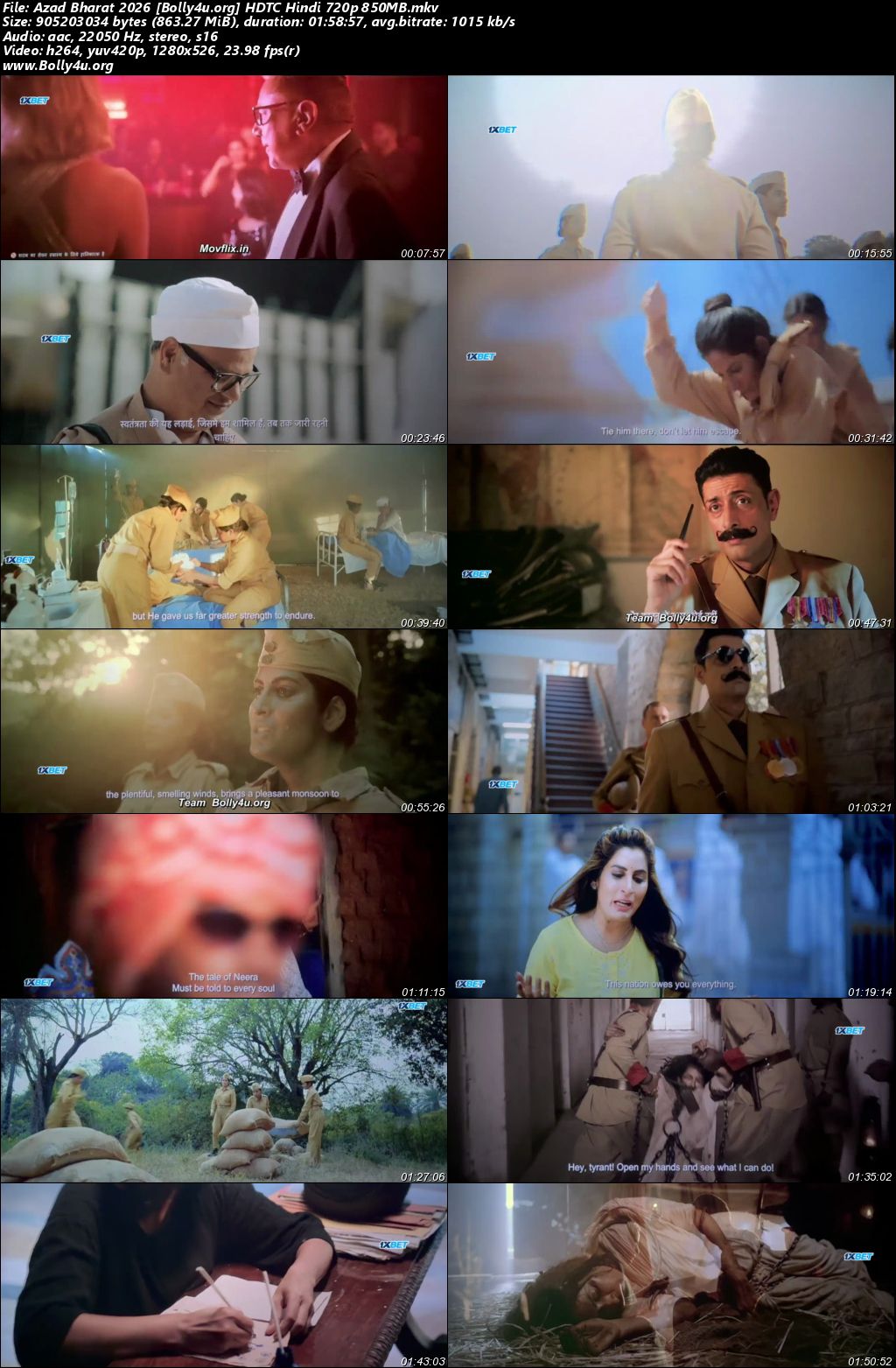 Azad Bharat 2026 HDTC Hindi Full Movie Download 1080p 720p 480p
