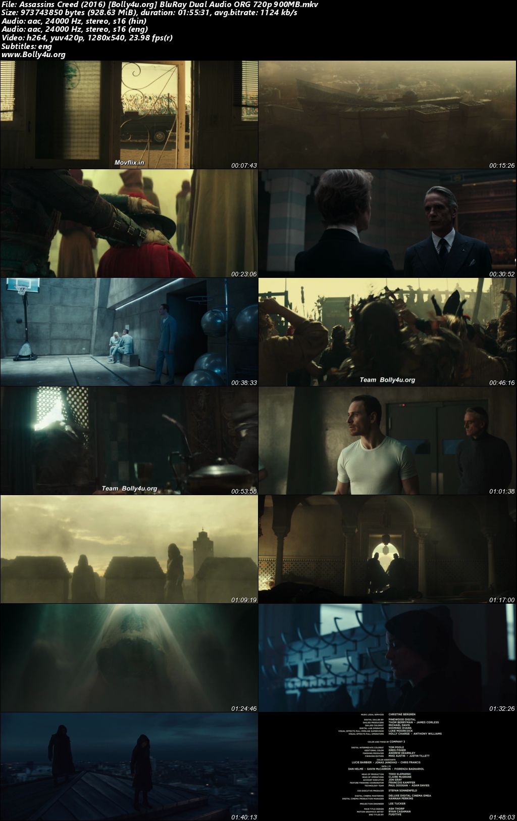 Assassins Creed 2016 BluRay Hindi Dual Audio ORG Full Movie Download 1080p 720p 480p