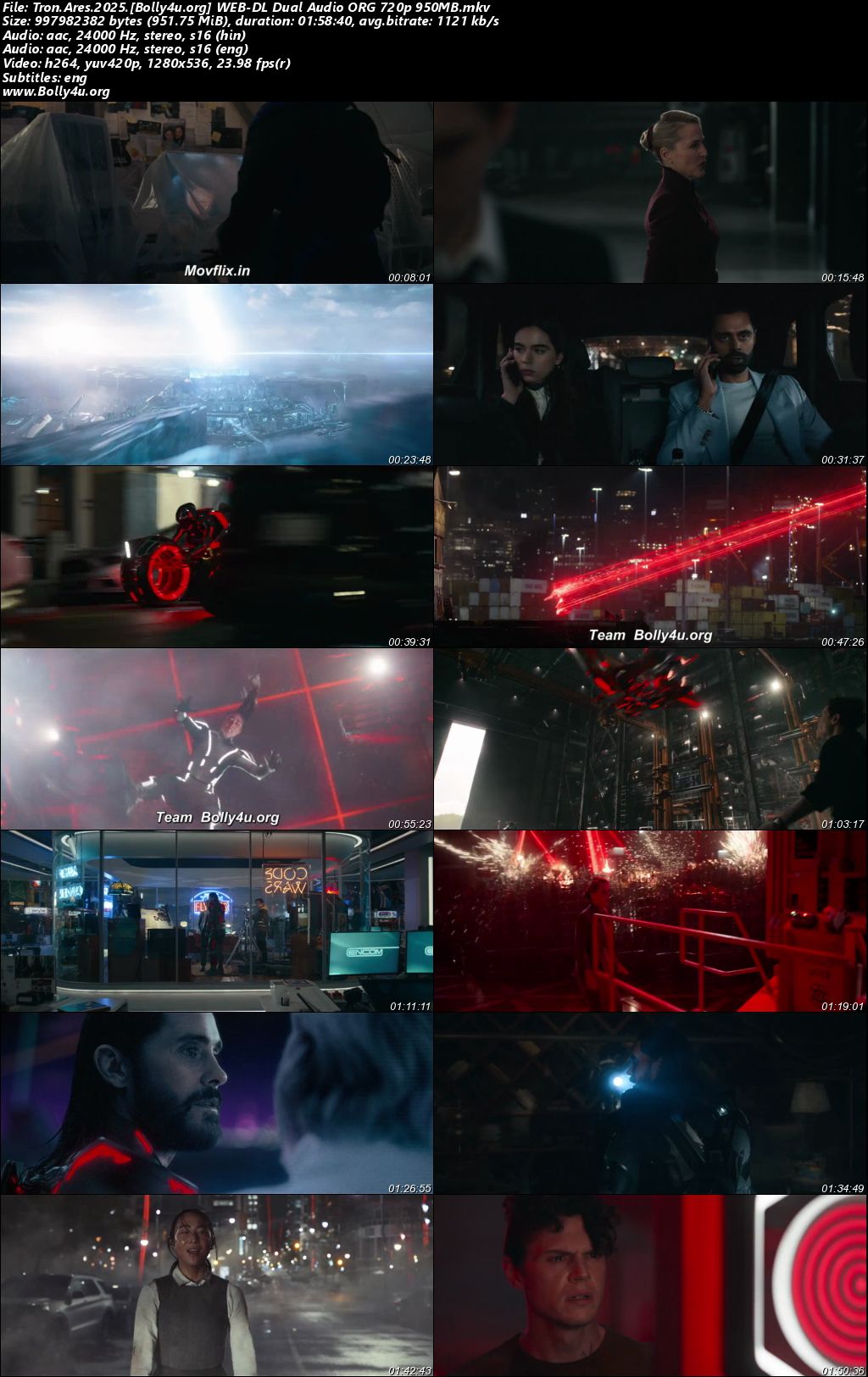 Tron Ares 2025 WEB-DL Hindi Dual Audio ORG Full Movie Download 1080p 720p 480p