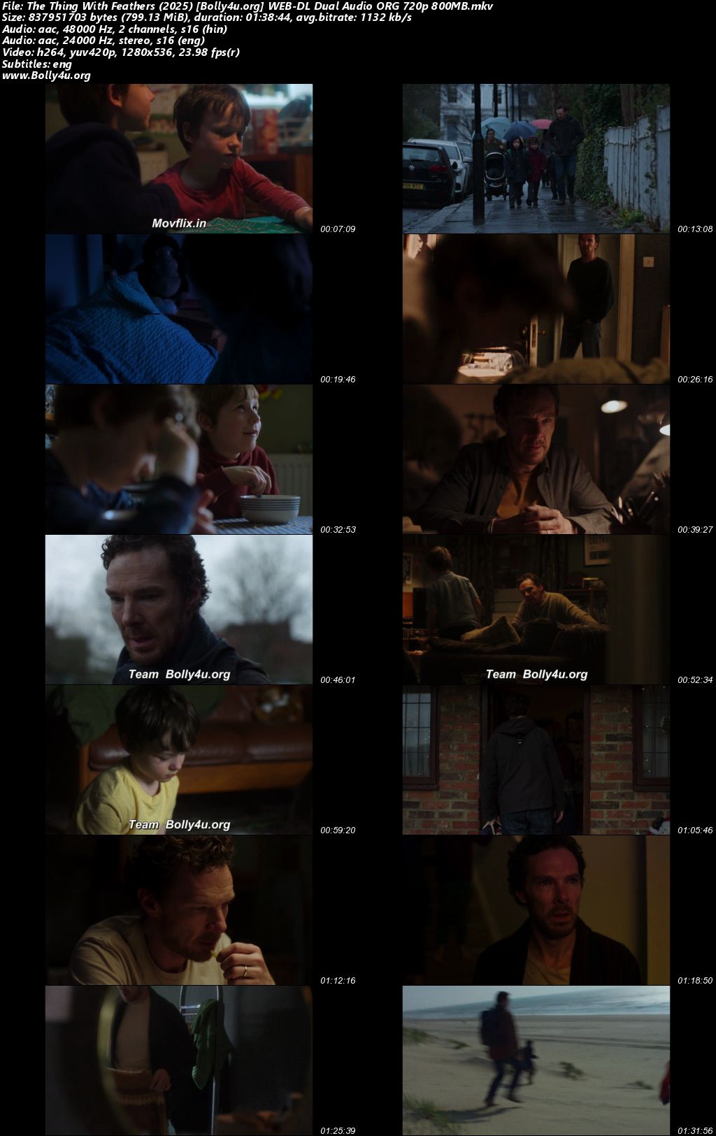 The Thing With Feathers 2025 WEB-DL Hindi Dual Audio ORG Full Movie Download 1080p 720p 480p