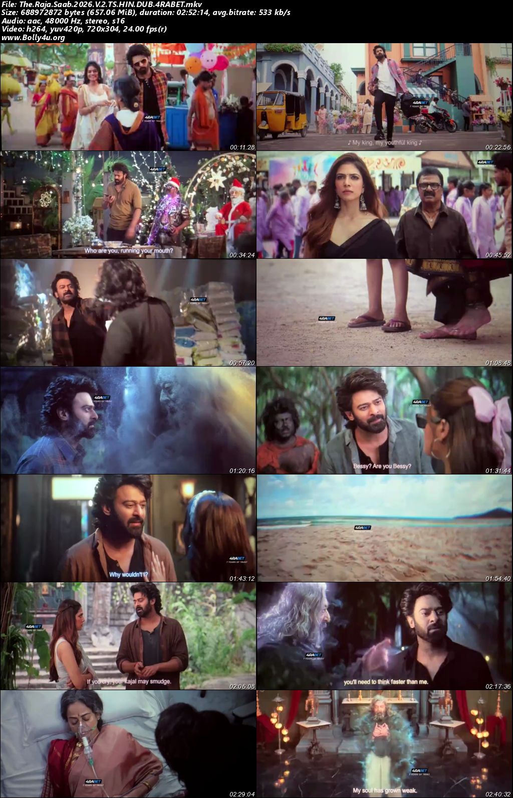 The Raja Saab 2026 HDTC Hindi Full Movie Download 1080p 720p 480p