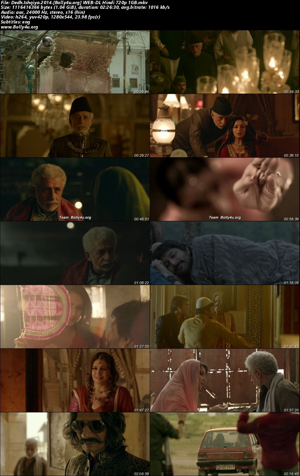 Dedh Ishqiya 2014 WEB-DL Hindi Full Movie Download 1080p 720p 480p