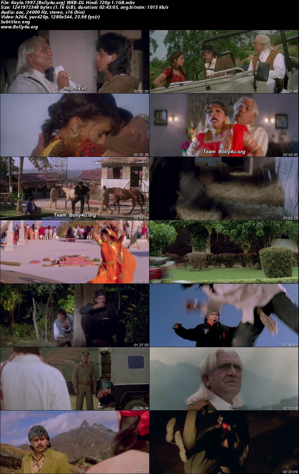 Koyla 1997 WEB-DL Hindi Full Movie Download 720p 480p