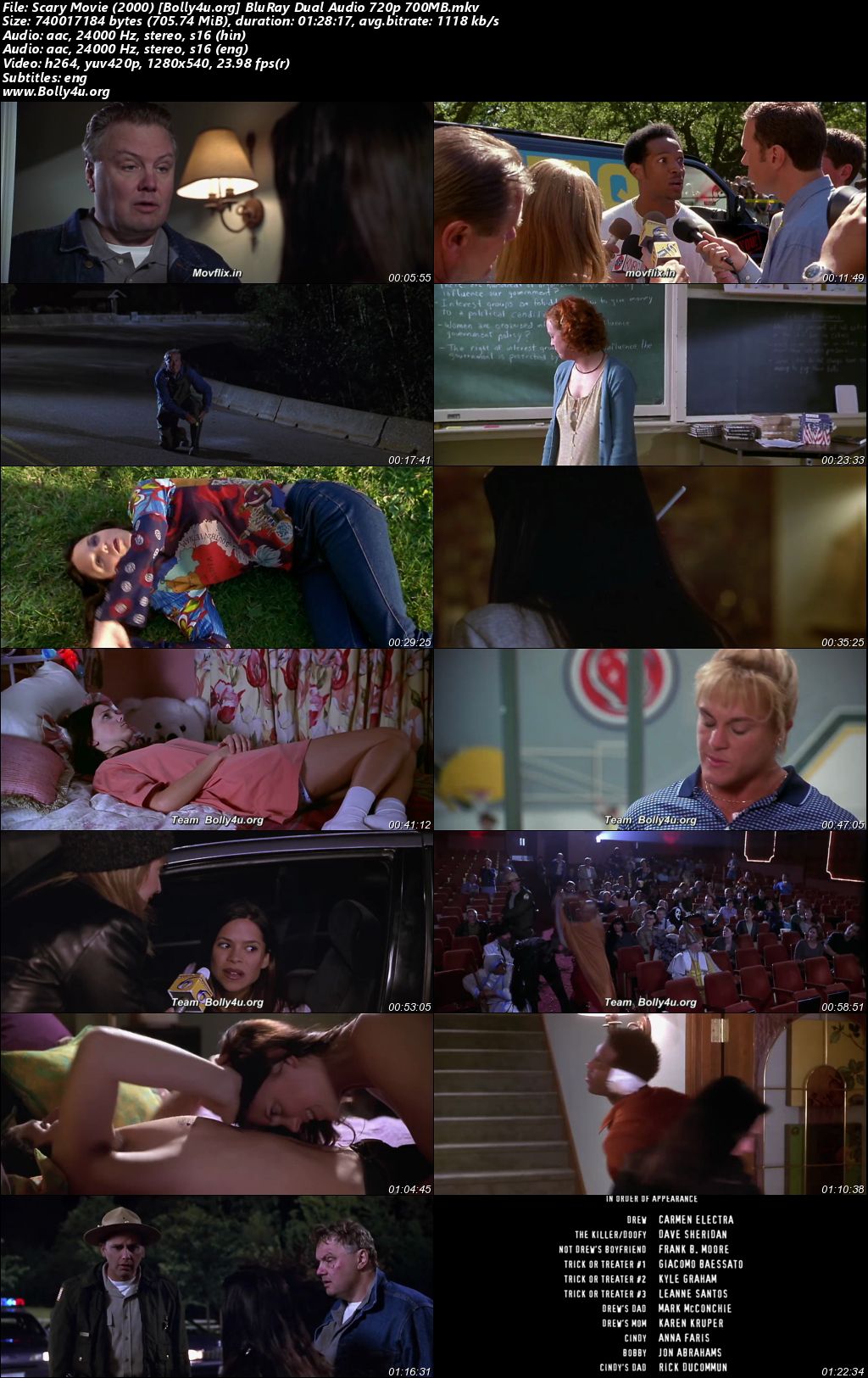 Scary Movie 2000 BluRay Hindi Dual Audio ORG Full Movie Download 1080p 720p 480p