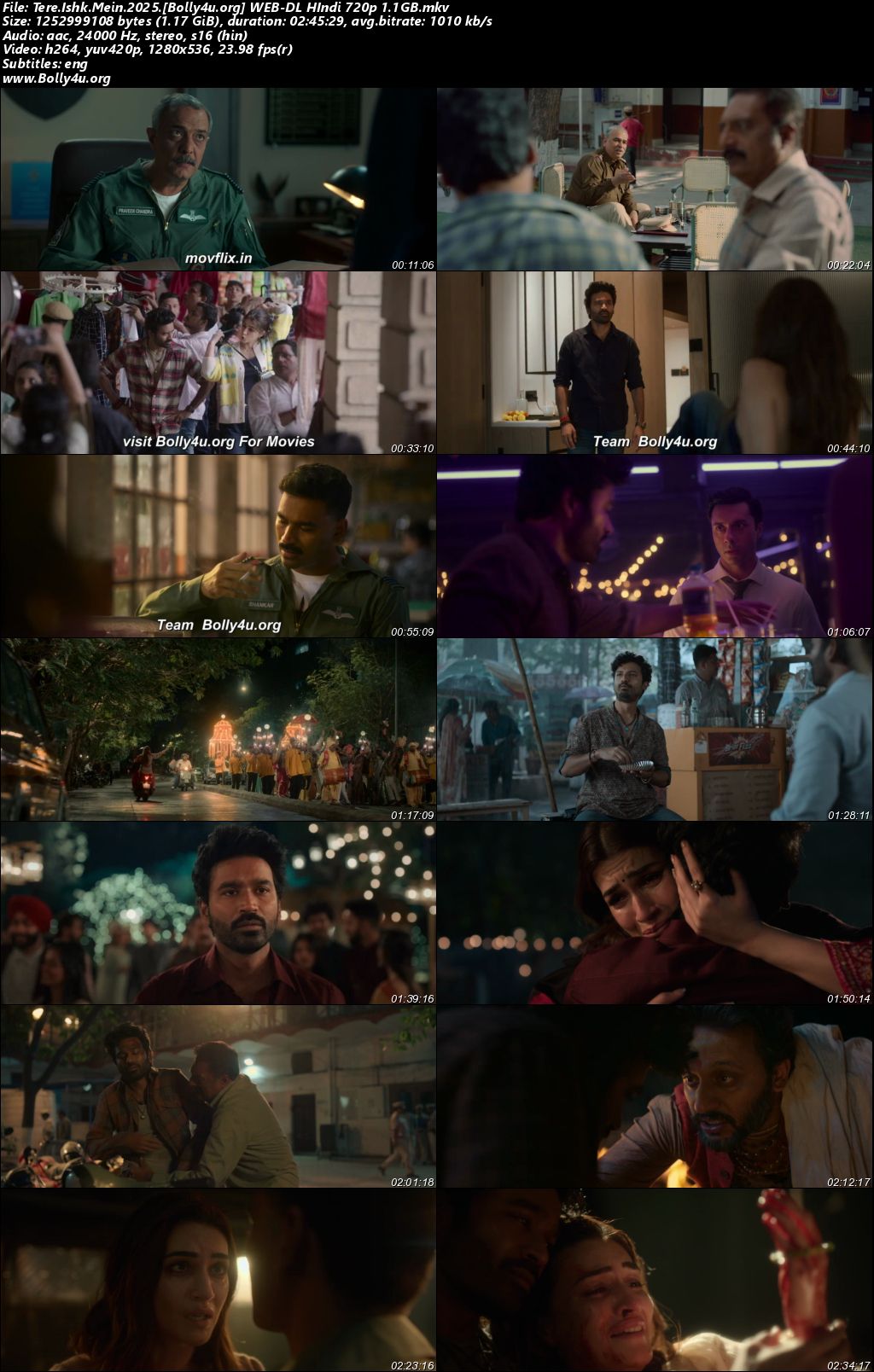 Tere Ishk Mein 2025 WEB-DL Hindi Full Movie Download 1080p 720p 480p