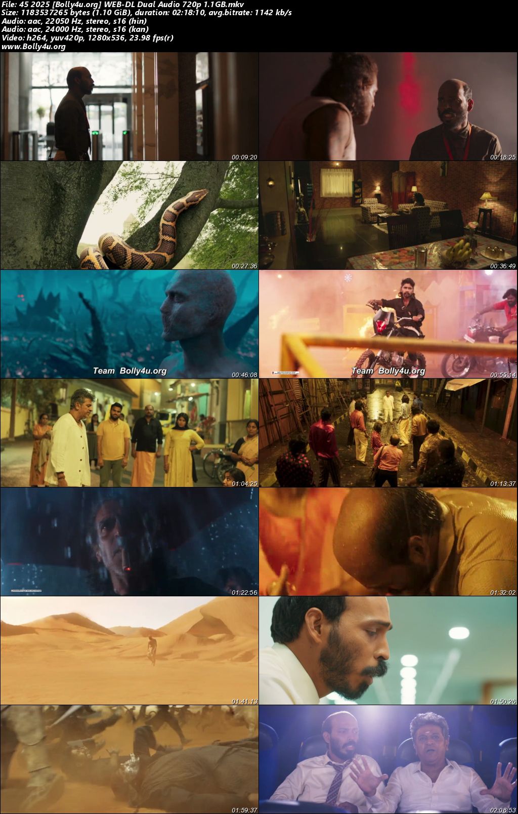 45 2026 WEB-DL UNCUT Hindi CLEAN Dual Audio Full Movie Download 1080p 720p 480p