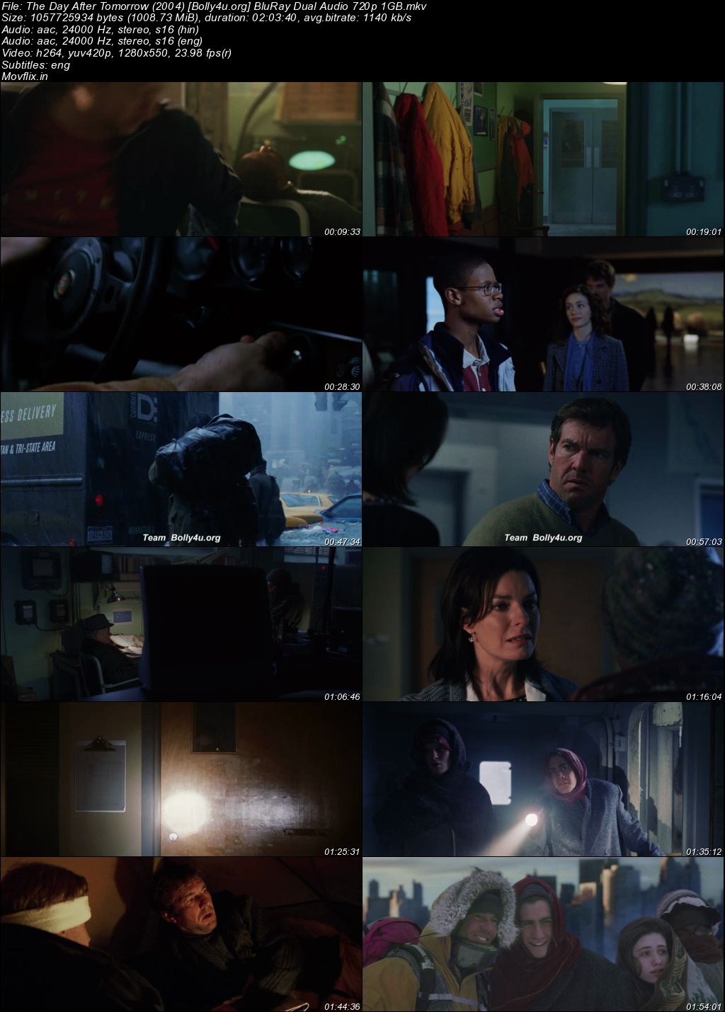 The Day After Tomorrow 2004 BluRay Hindi Dual Audio ORG Full Movie Download 1080p 720p 480p