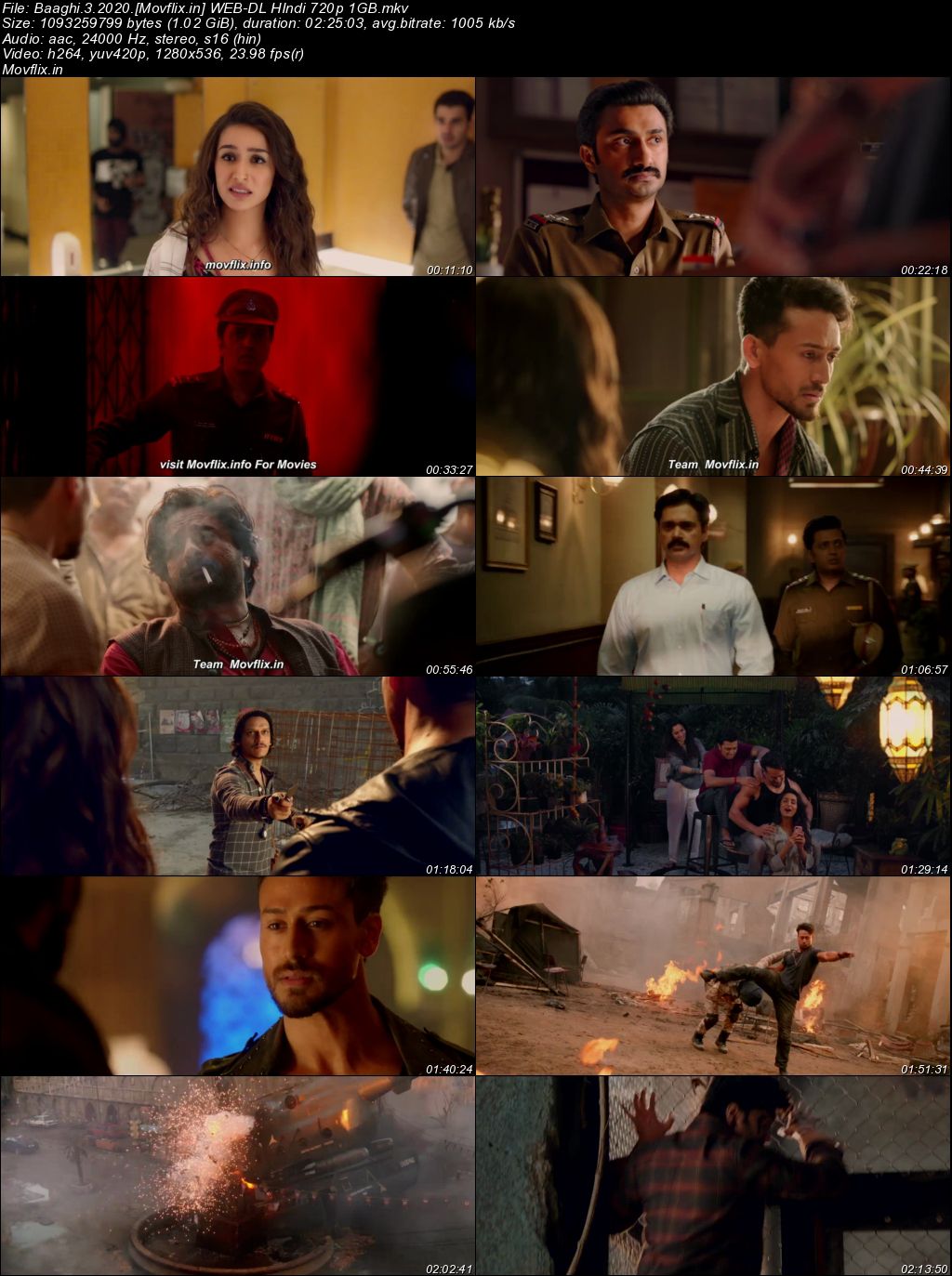 Baaghi 3 2020 WEB-DL Hindi Full Movie Download 1080p 720p 480p